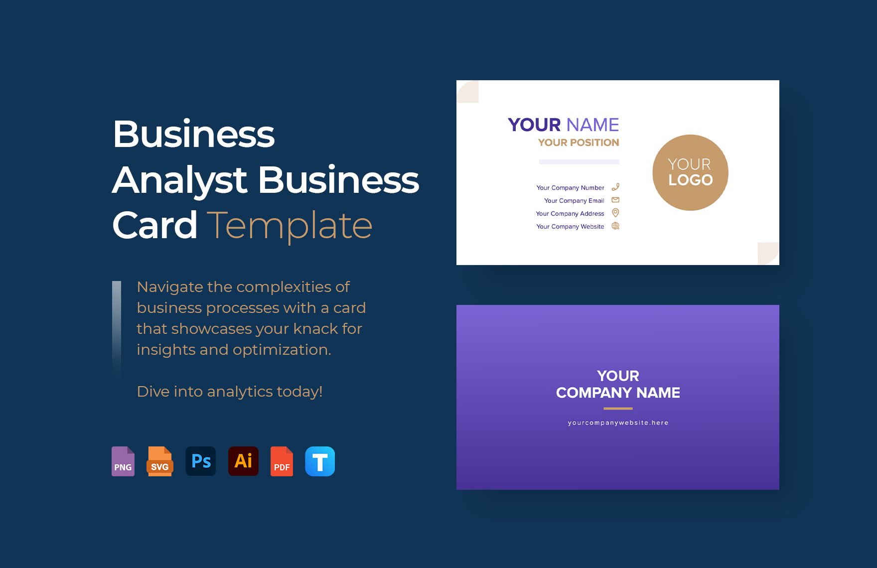 Business Analyst Business Card Template