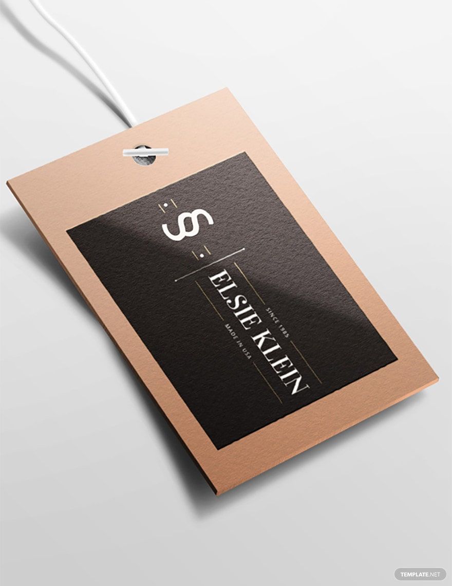 Clothing Label Template