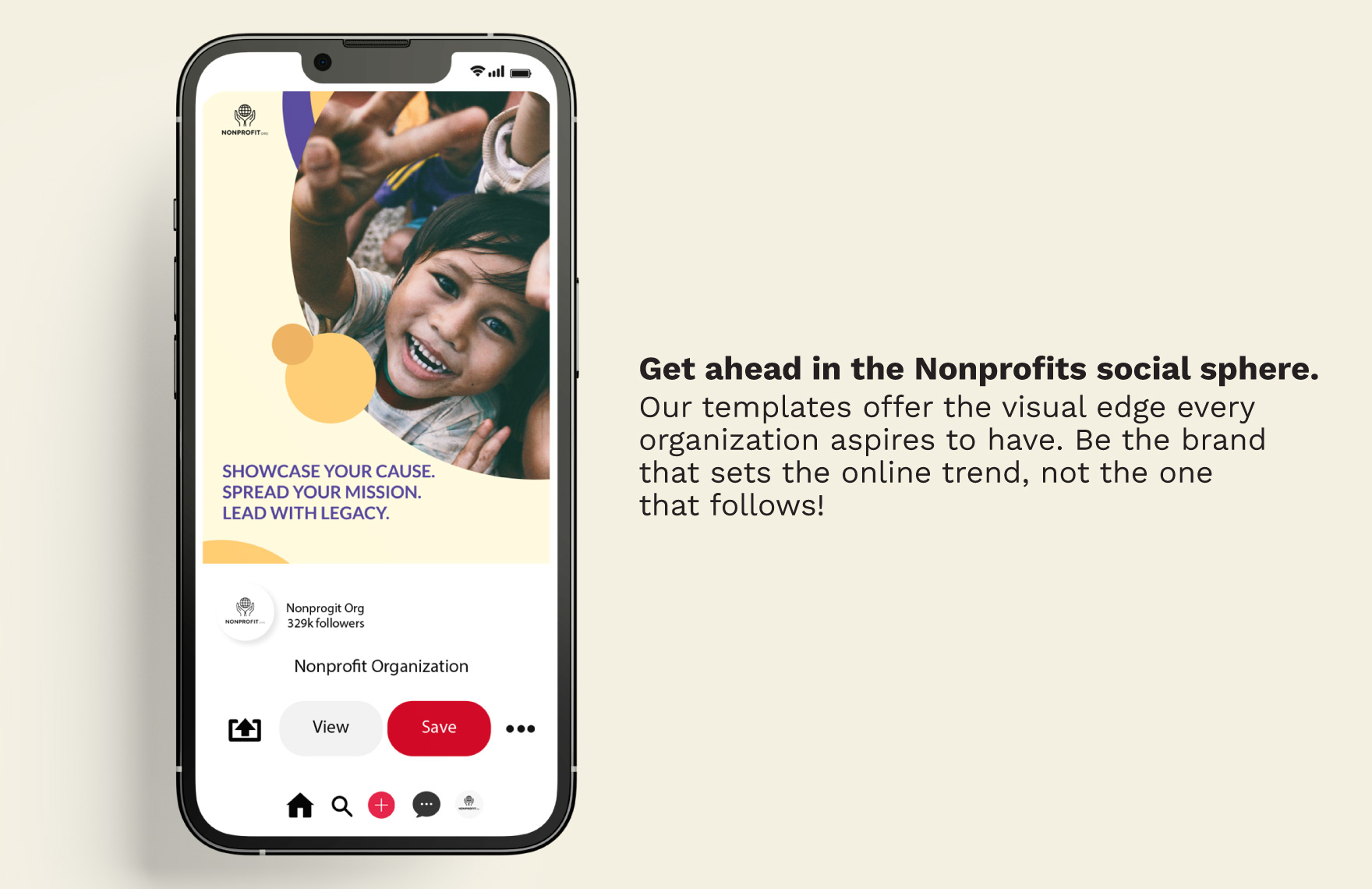 Nonprofit Organization Pinterest Pin Template