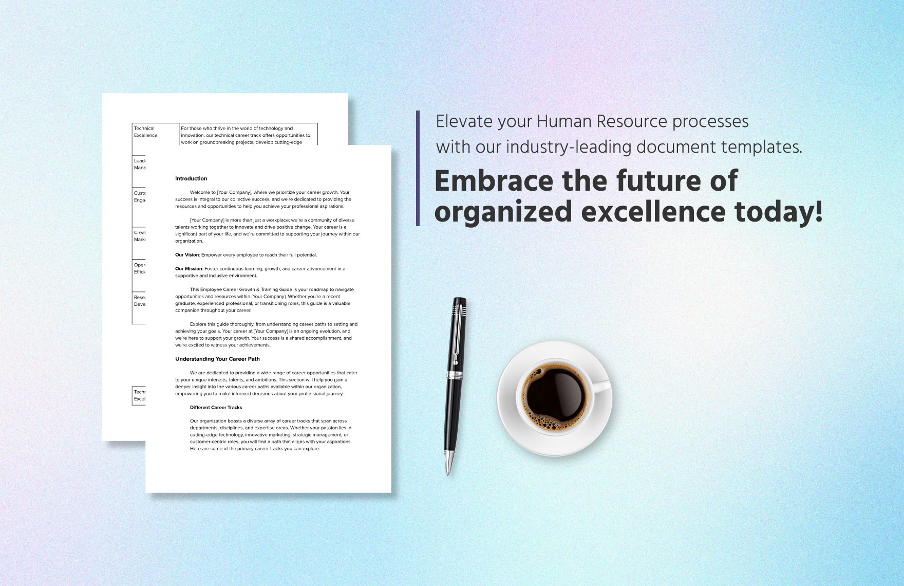 Employee Career Growth & Training Guide HR Template