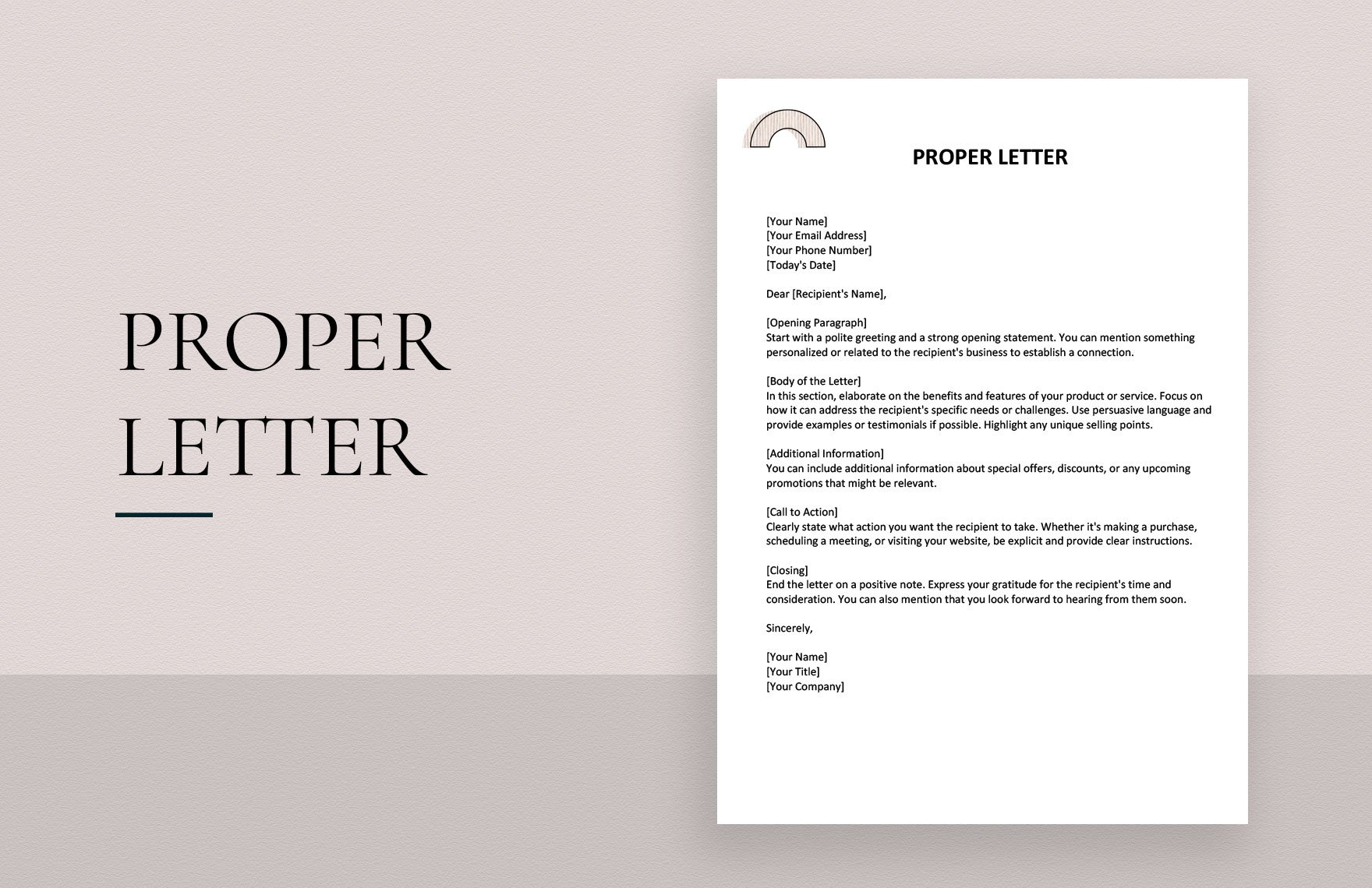 Proper Letter