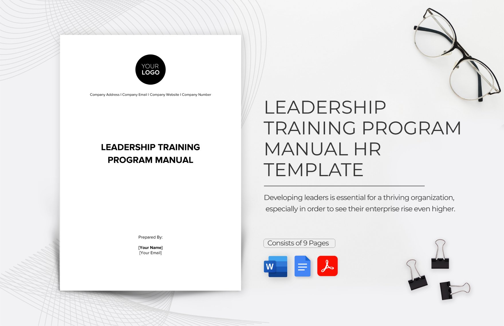 Leadership Training Program Manual HR Template in Word, Google Docs, PDF