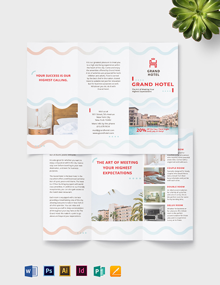 hotel brochure template