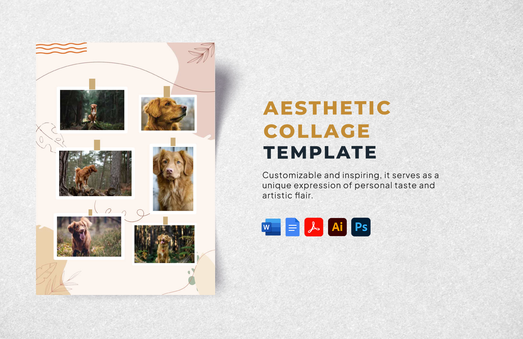 Free Aesthetic Collage Template in Word, Google Docs, PDF, Illustrator, PSD