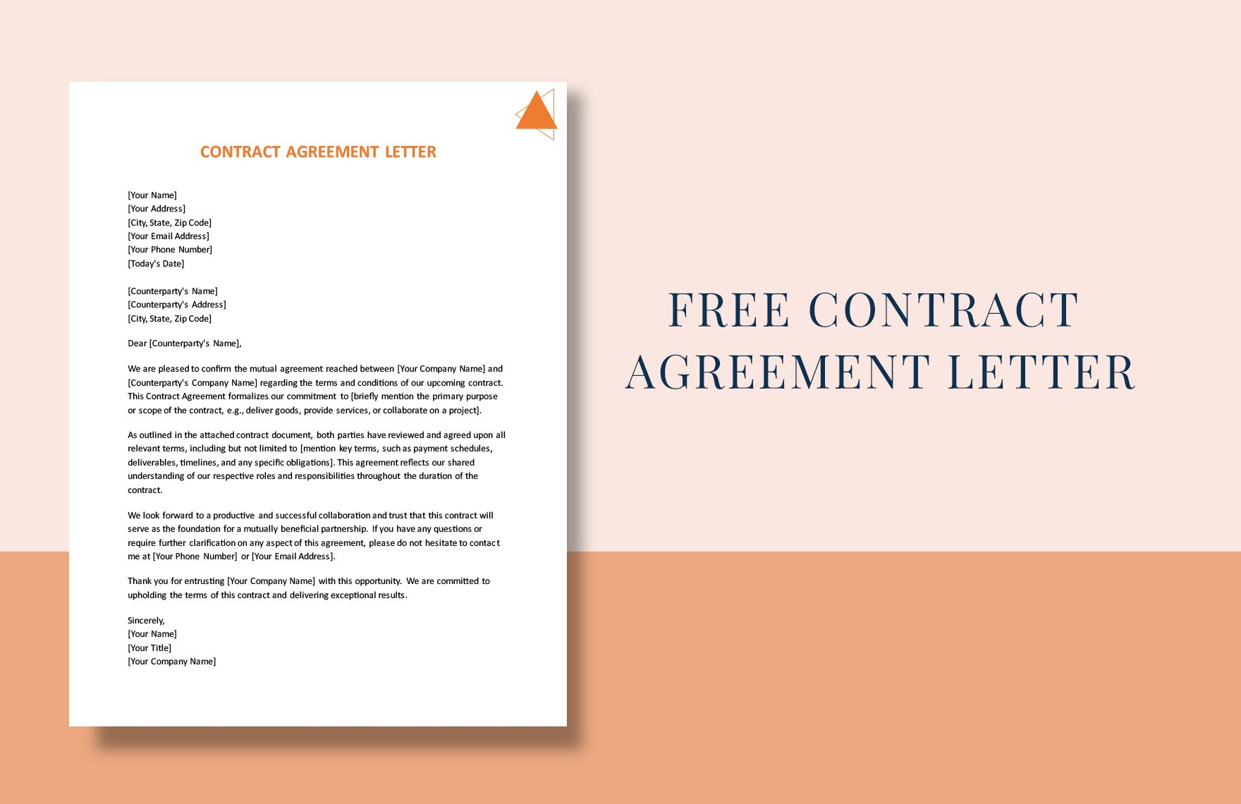 Contract Agreement Letter
