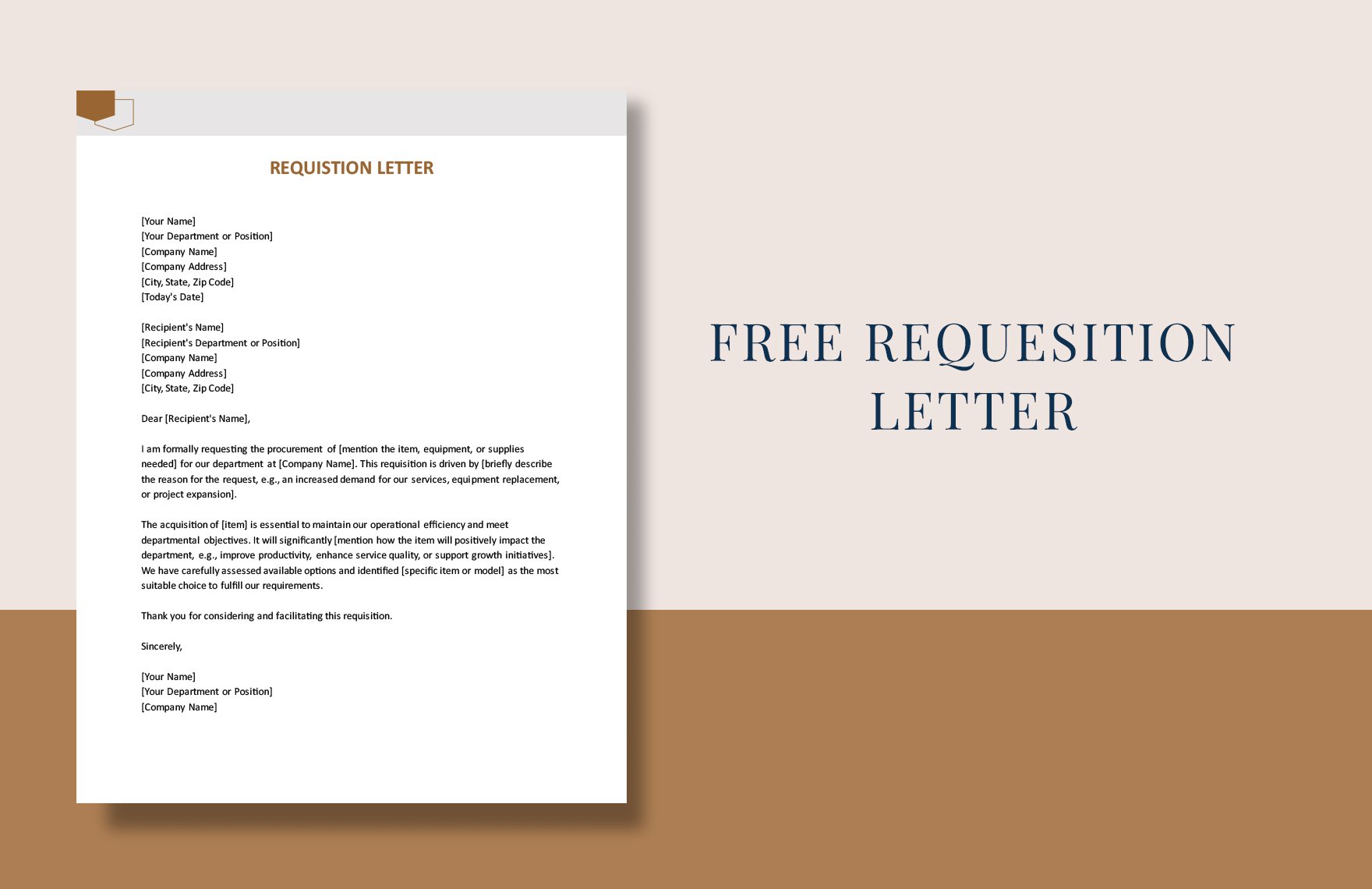 Requisition Letter
