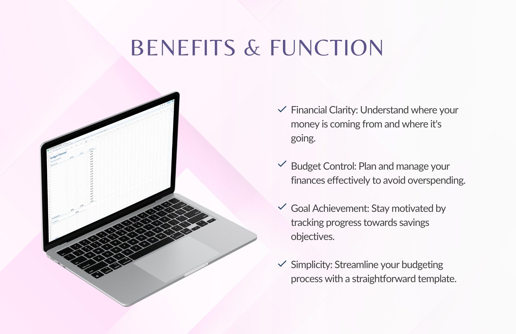 Simple Budget Planner Template