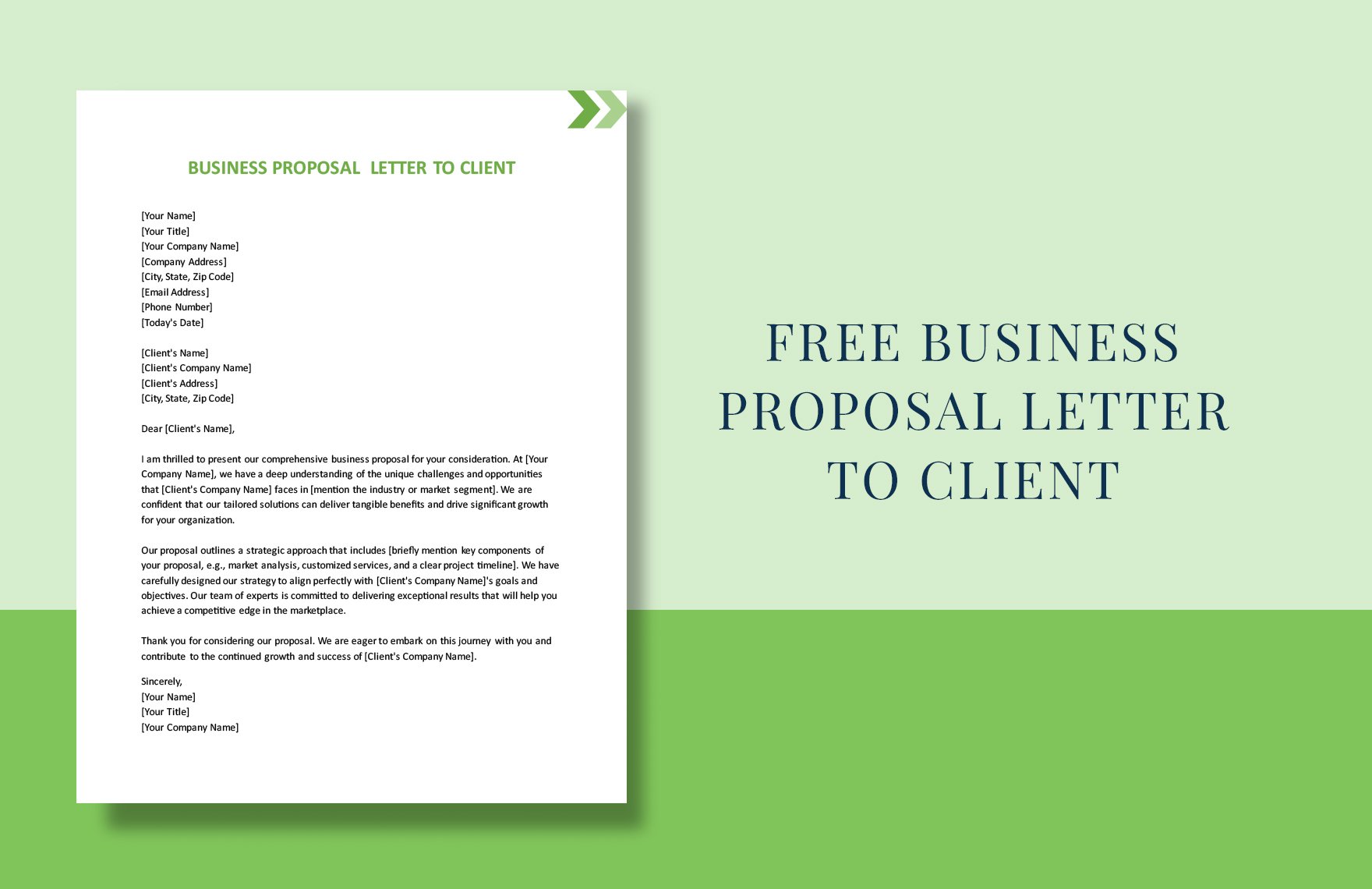 Free Business Proposal Letter To Client in Word, Google Docs, PDF