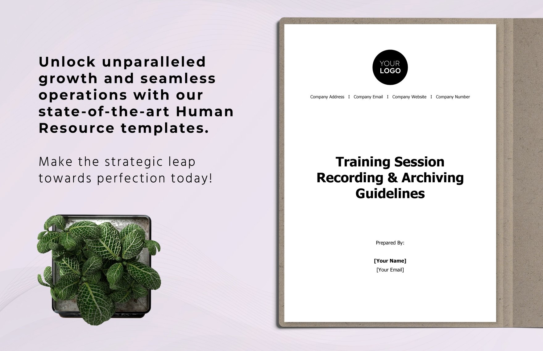 Training Session Recording & Archiving Guidelines HR Template