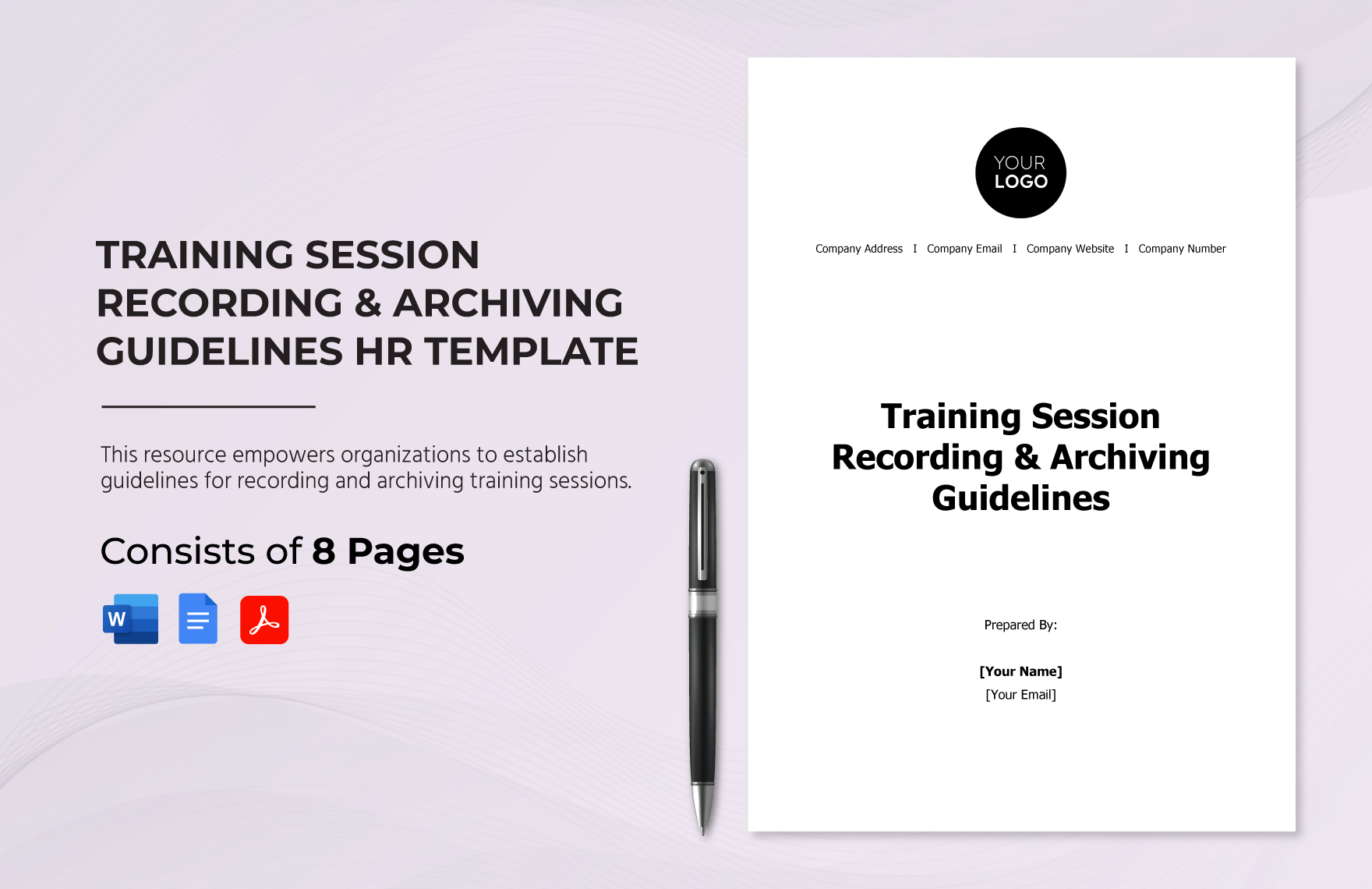 training-session-recording-archiving-guidelines-hr-template