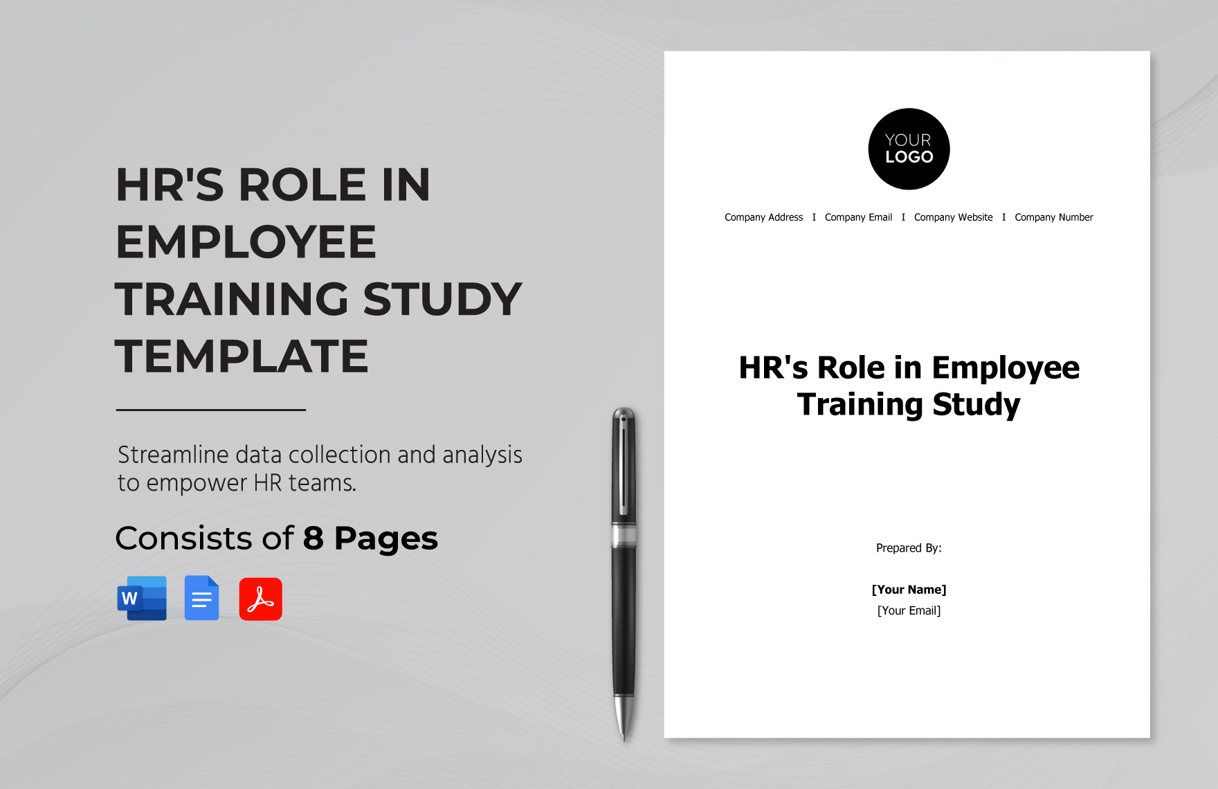 HR's Role in Employee Training Study Template