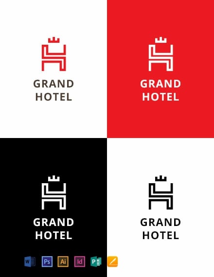 grand hotel logo template 440x570