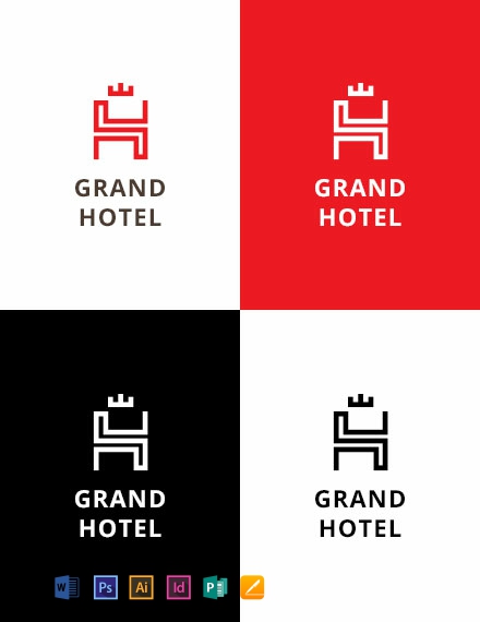 grand hotel logo template 440x570