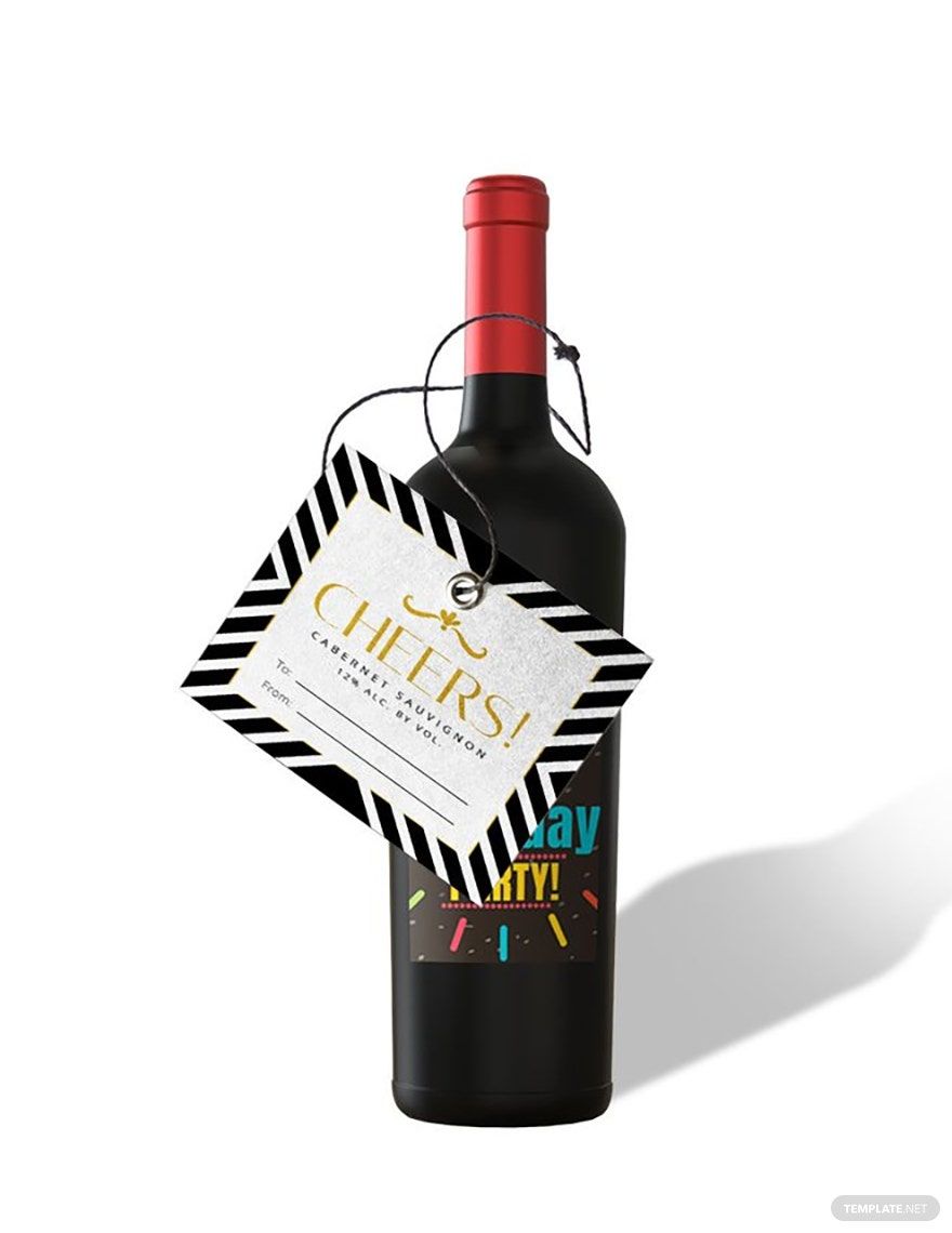 Gift Wine Label Template