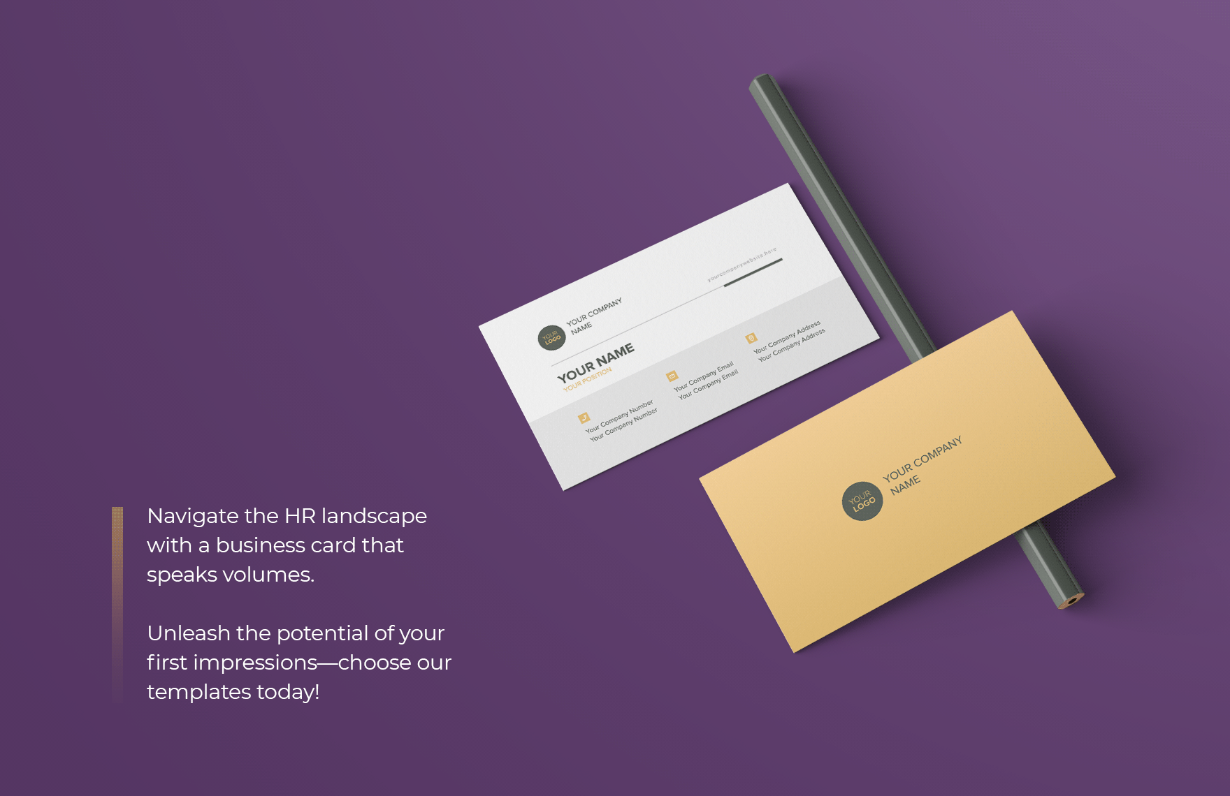 Project Manager Business Card Template