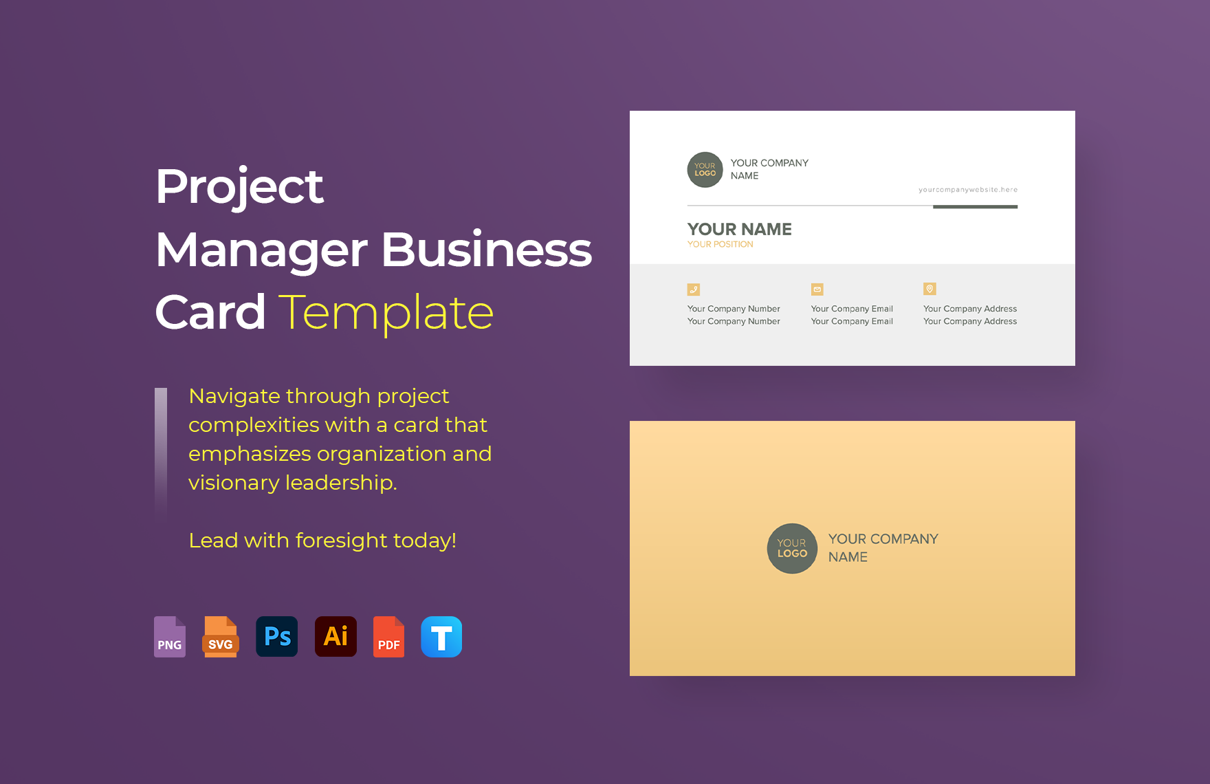 project-manager-business-card