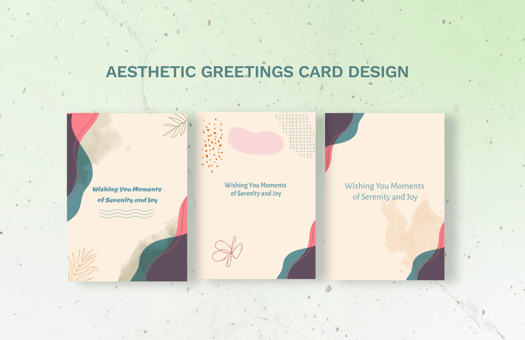Aesthetic Greeting Card Template