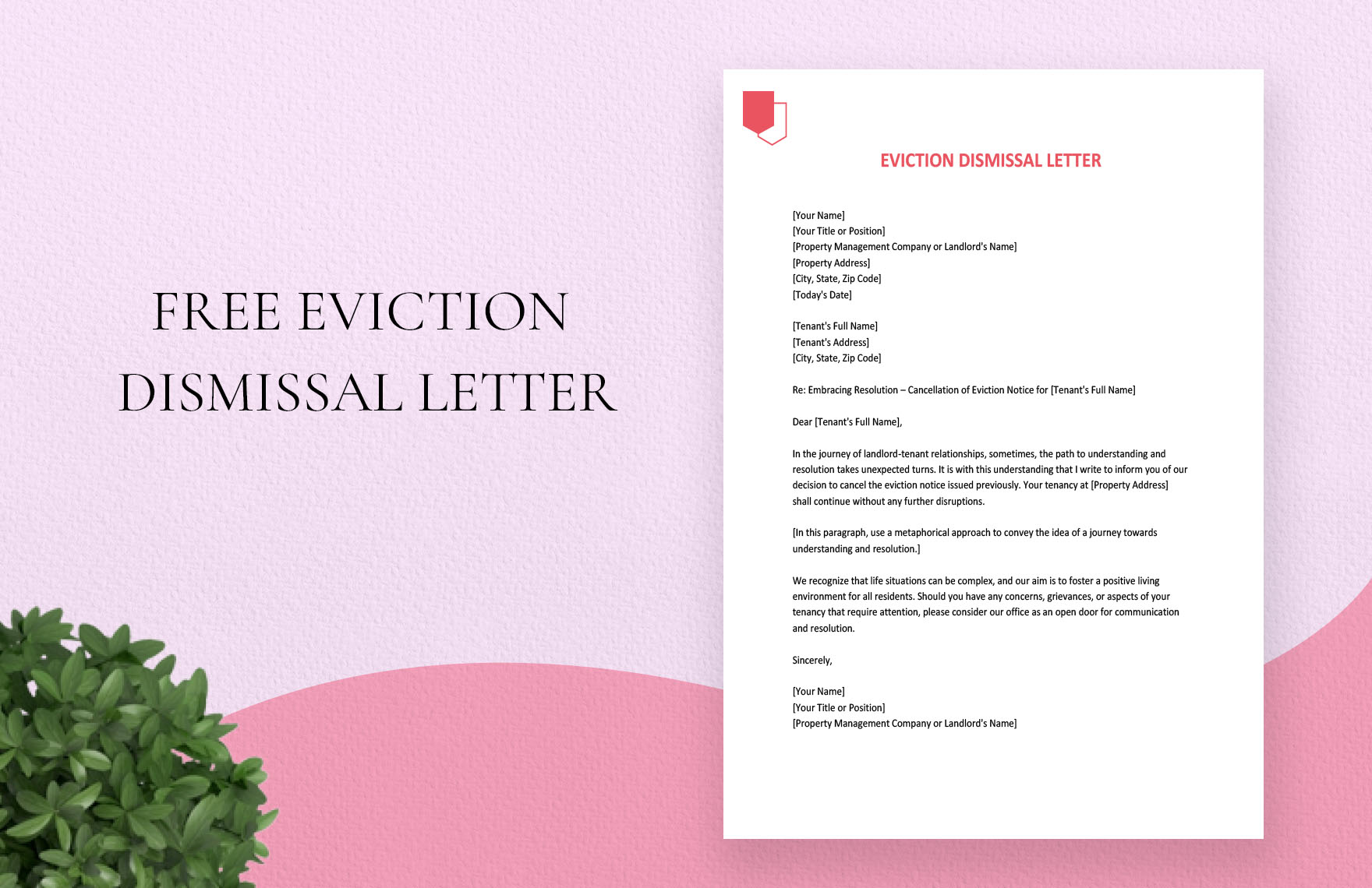 Eviction Dismissal Letter