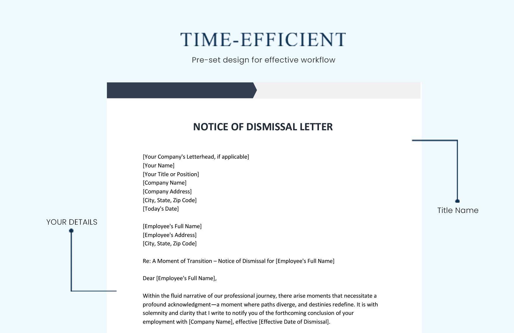 Notice Of Dismissal Letter