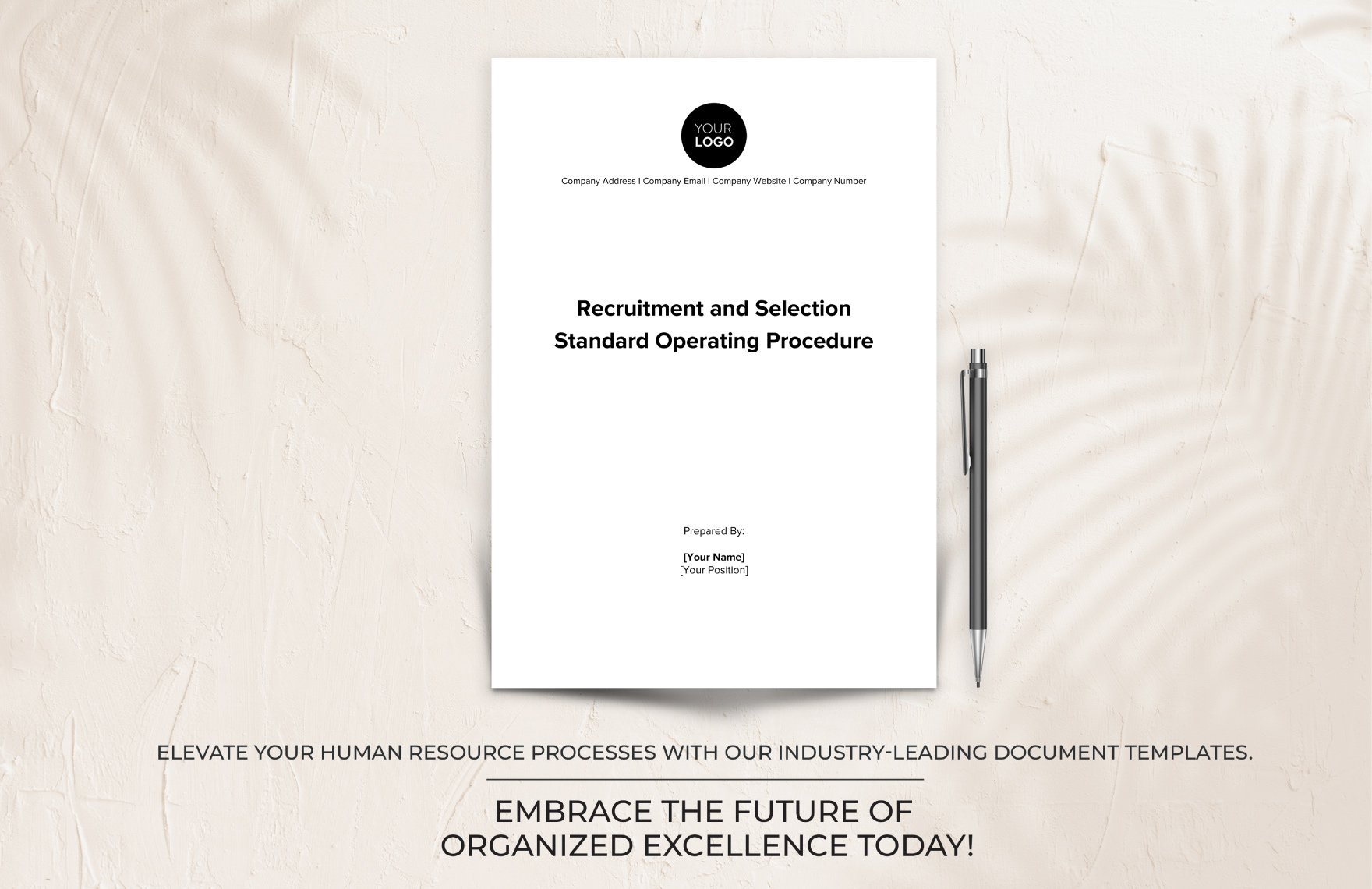 Recruitment and Selection Standard Operating Procedure (SOP) HR Template