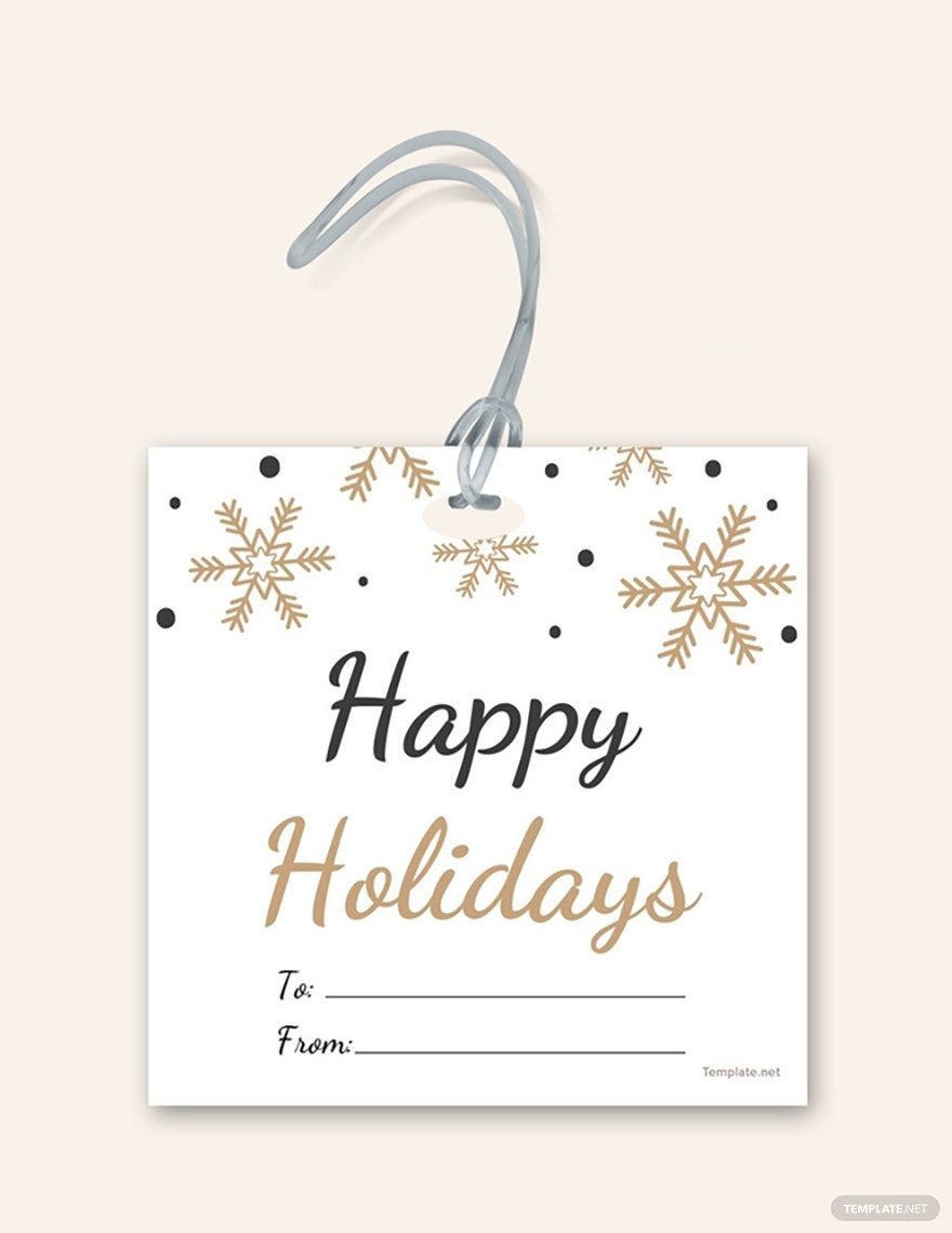 Holiday Gift Label Template