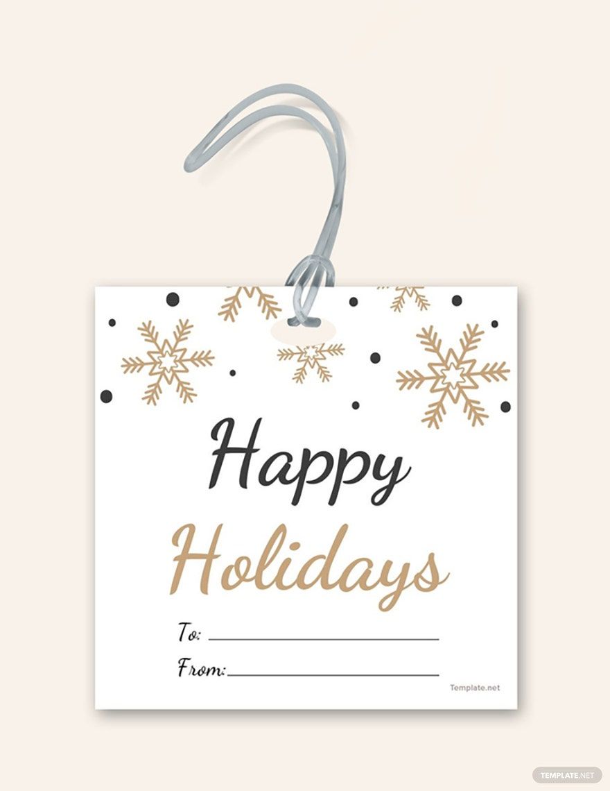 Wedding Gift Bag Label Template - Illustrator, Word, Apple Pages, PSD ...