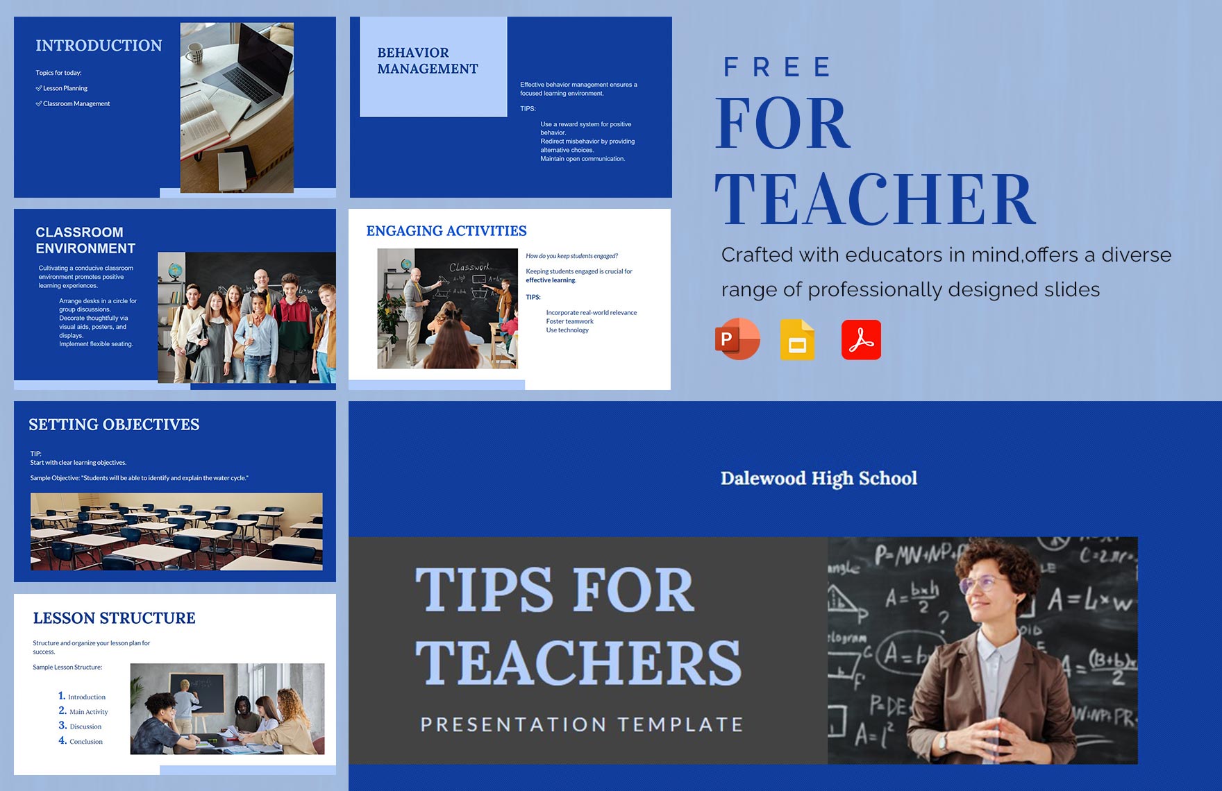 Free For Teacher Template Download In PDF PowerPoint Google Slides