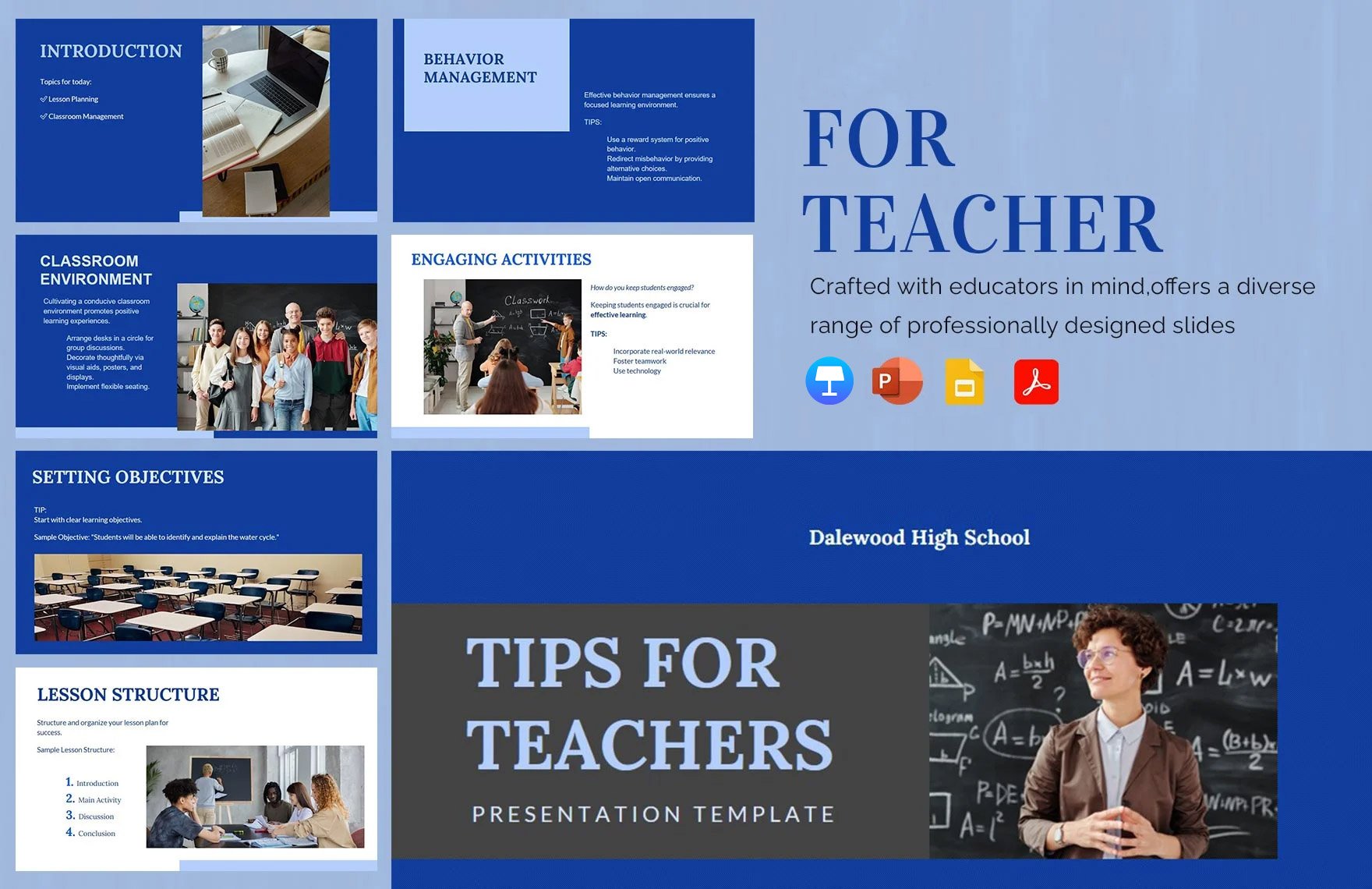 Free For Teacher Template in PDF, PowerPoint, Google Slides, Apple Keynote