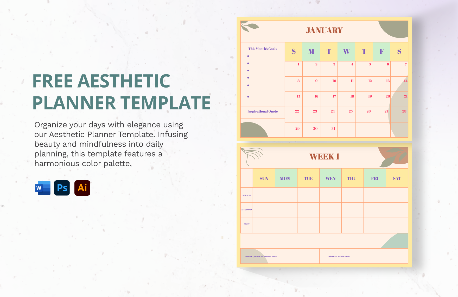 Aesthetic MS Word Template in Word FREE Download Template net