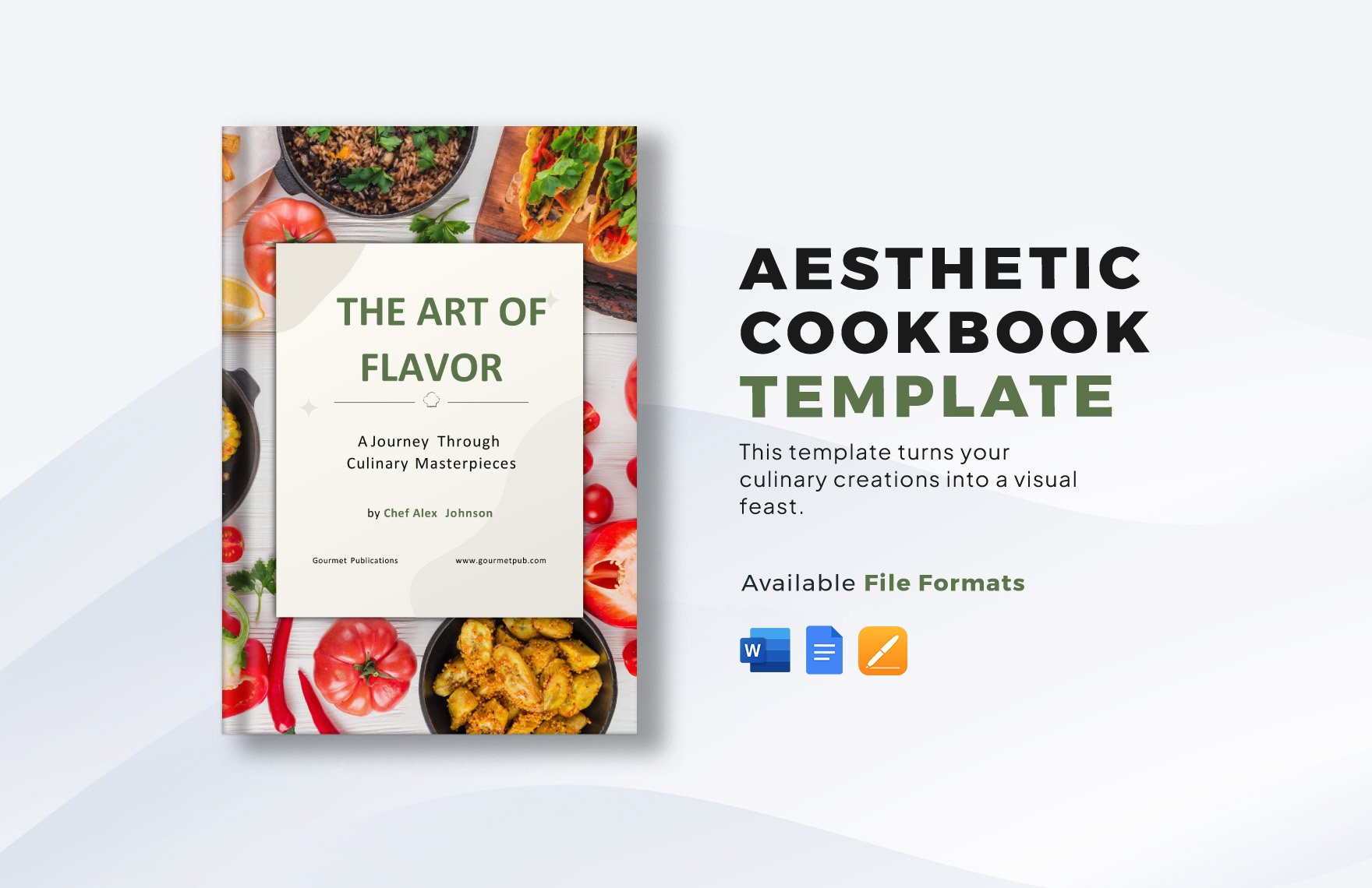 Aesthetic Cookbook Template