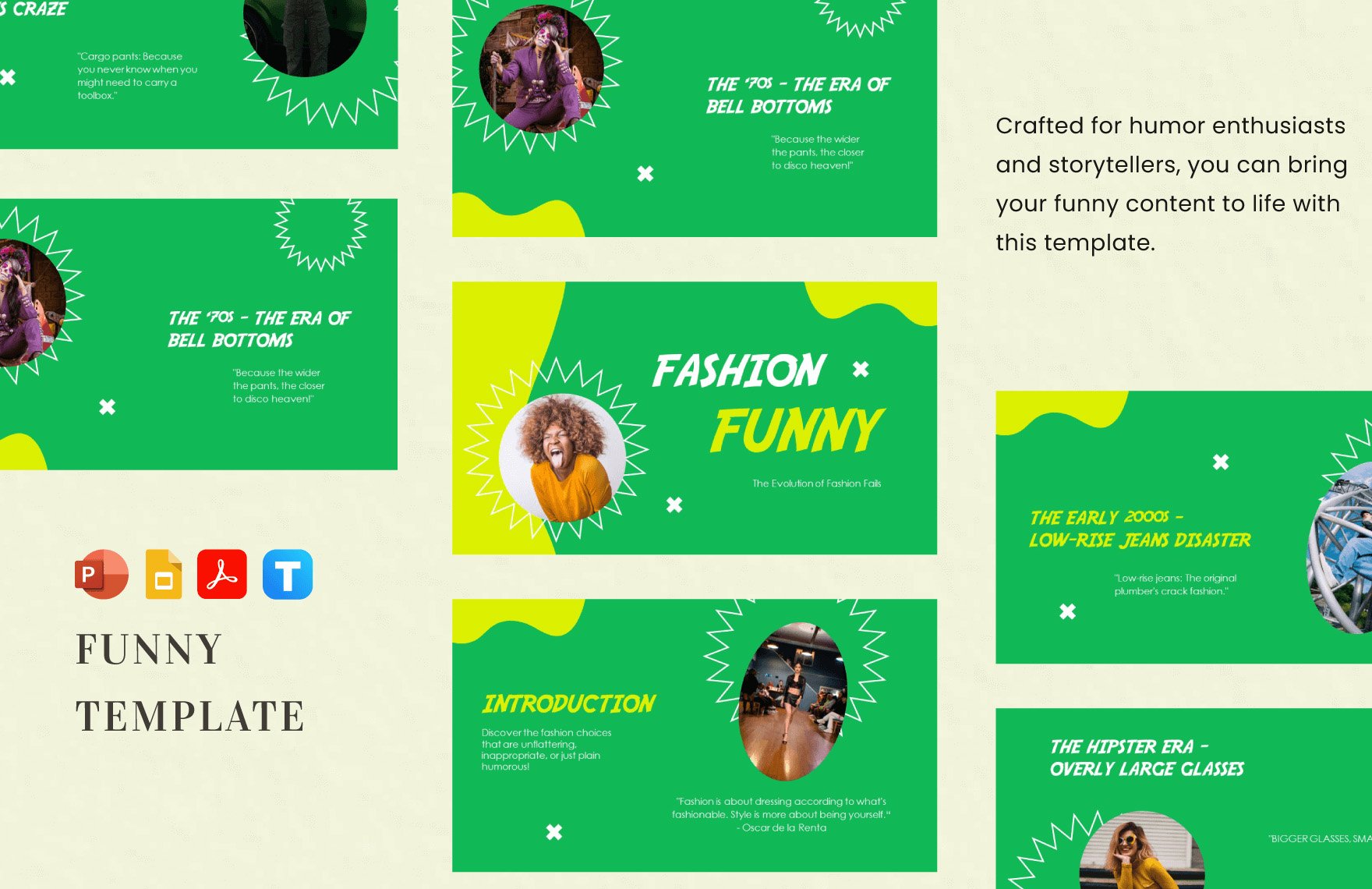Free Funny Template in PDF, PowerPoint, Google Slides