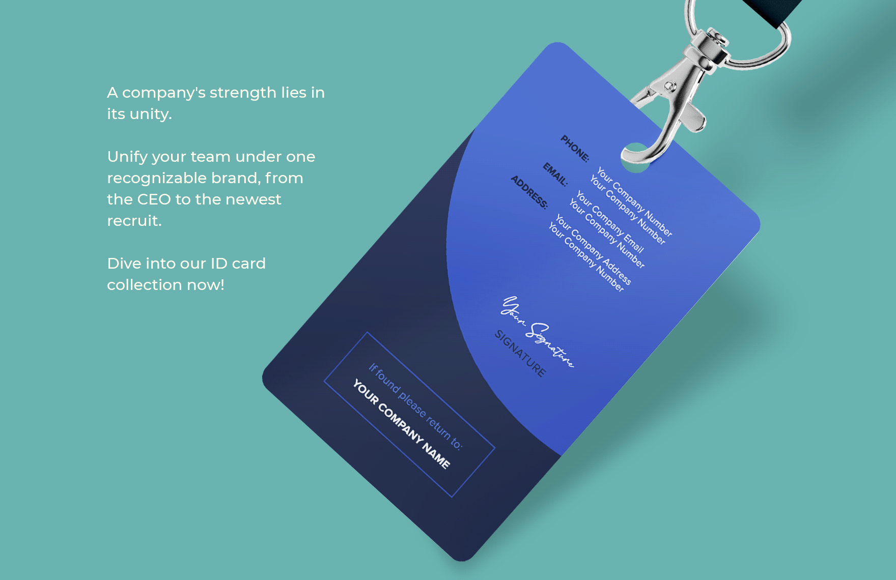 Corporate Trainer ID Card Template