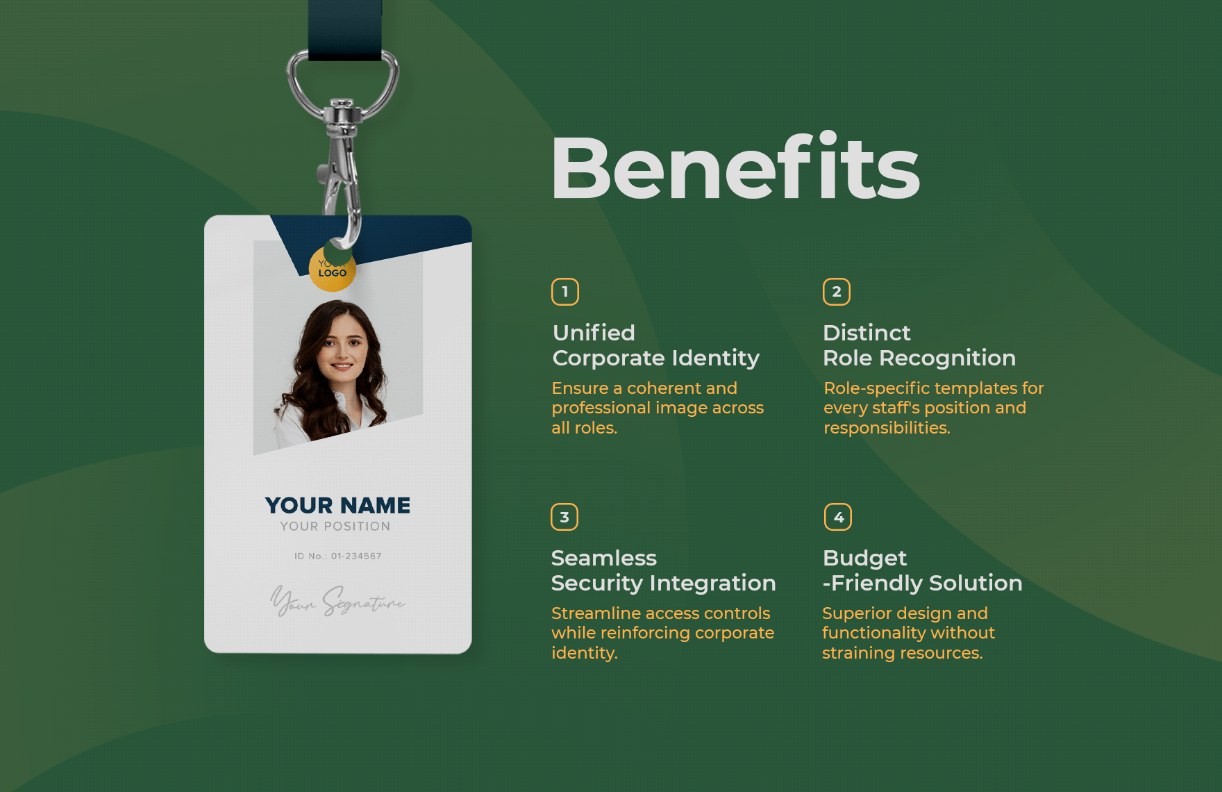 Marketing Director ID Card Template
