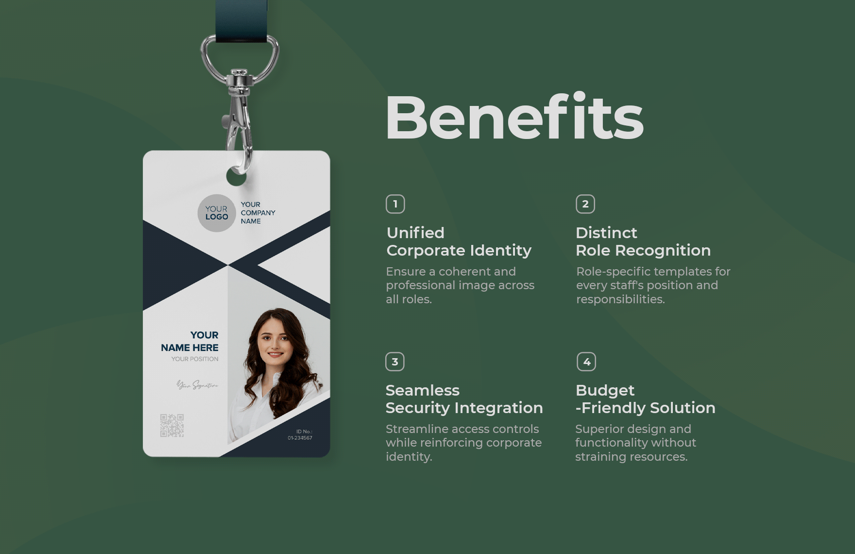 Sales Manager ID Card Template