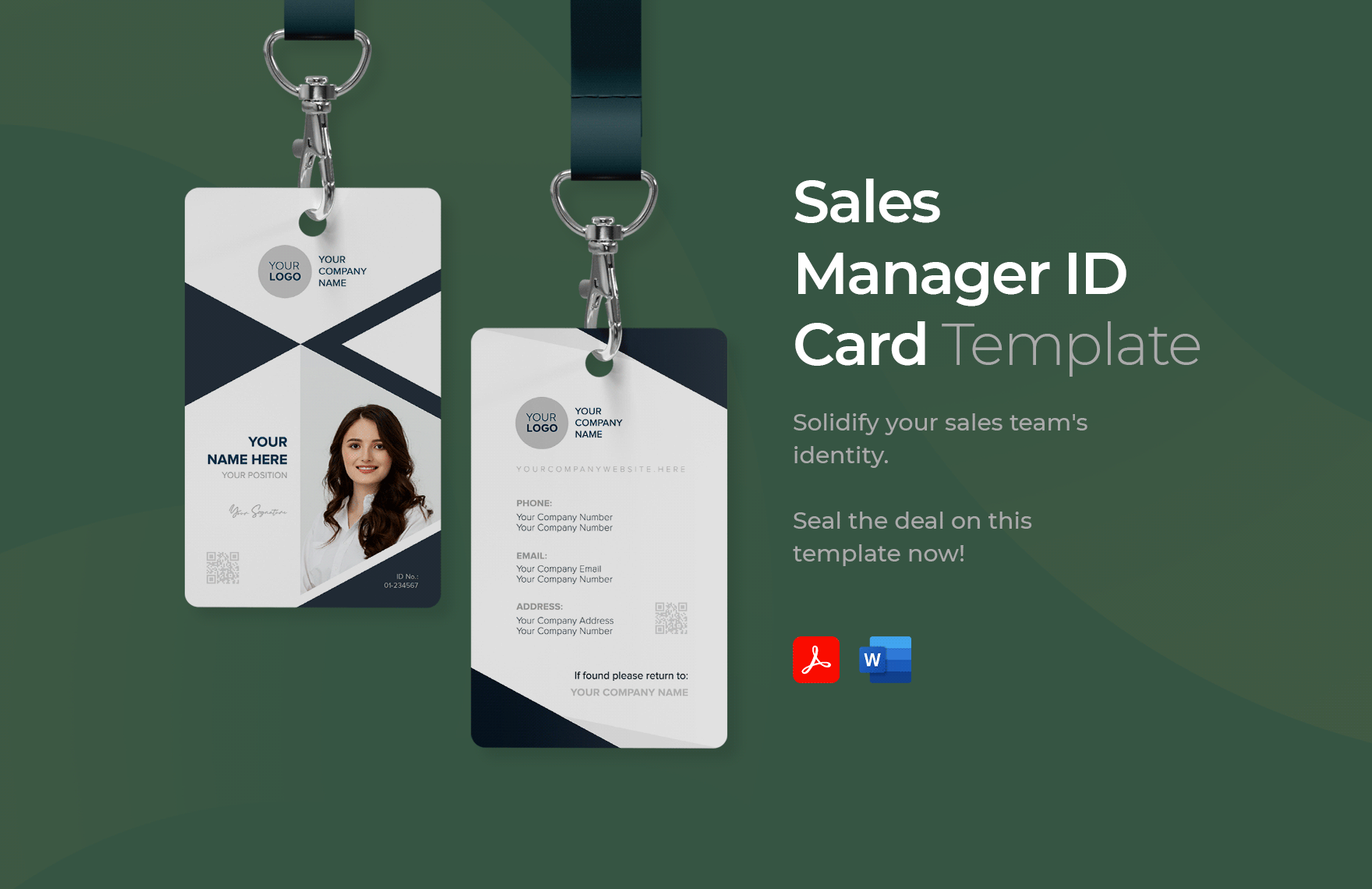Editable Business ID Card Templates In Word To Download