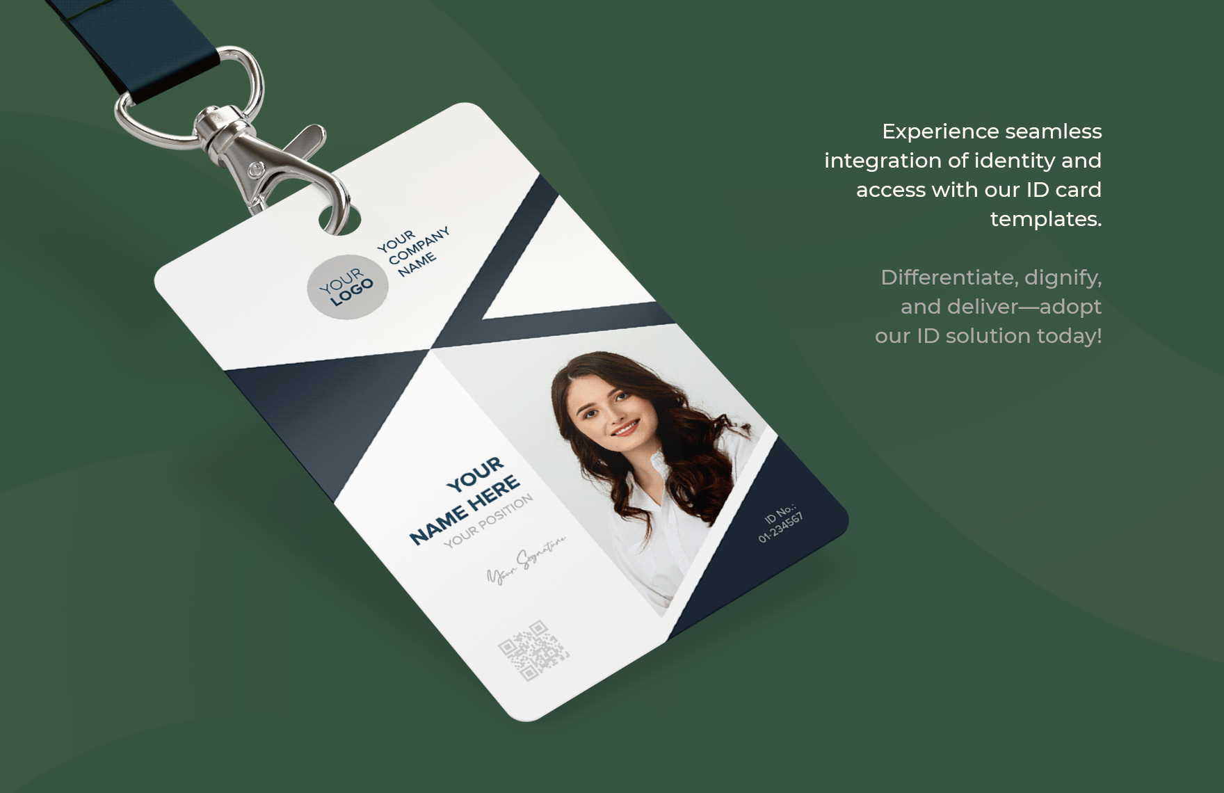 Sales Manager ID Card Template