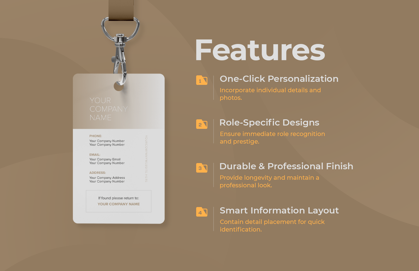 Product Manager ID Card Template