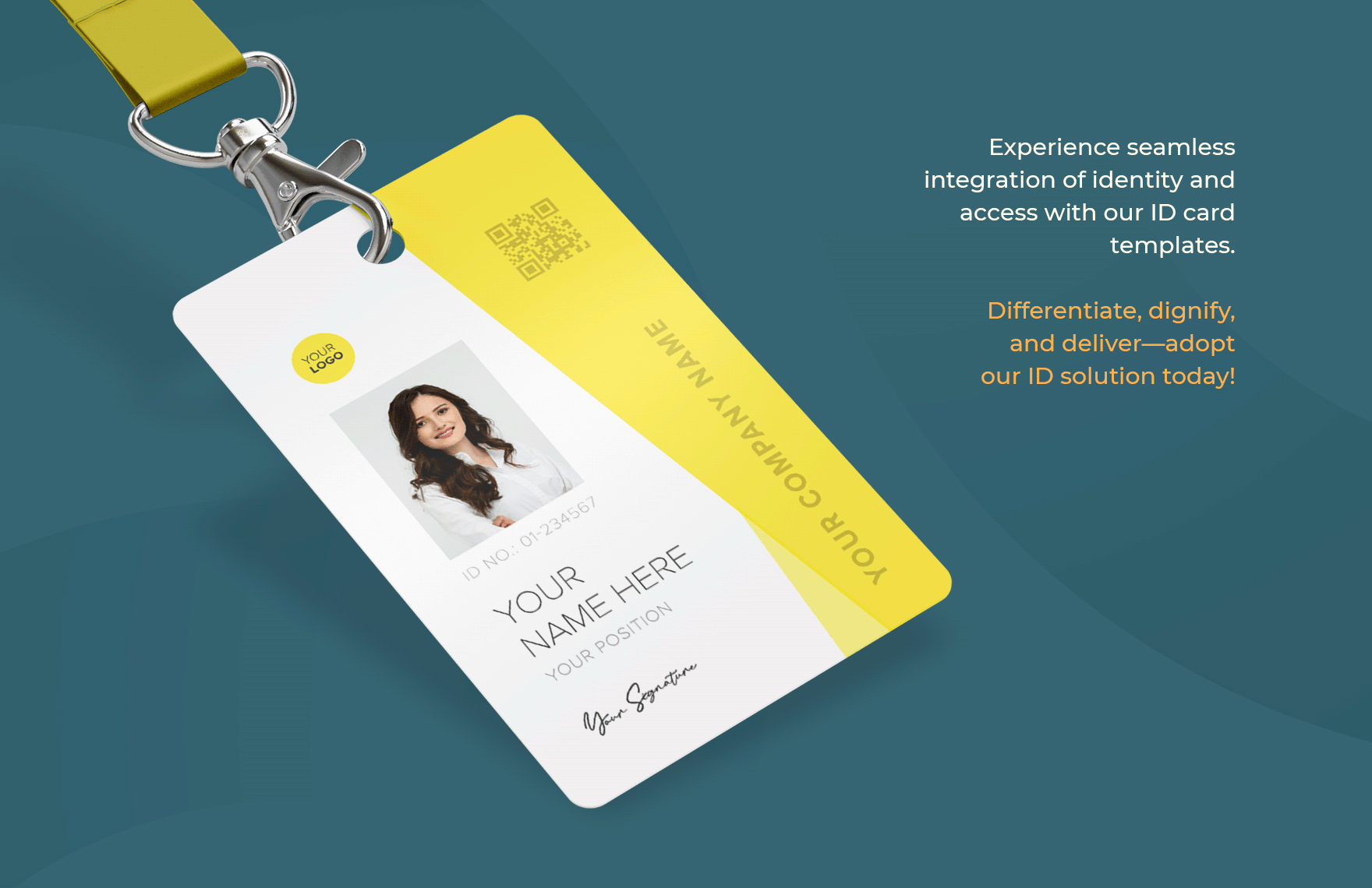 IT Manager ID Card Template