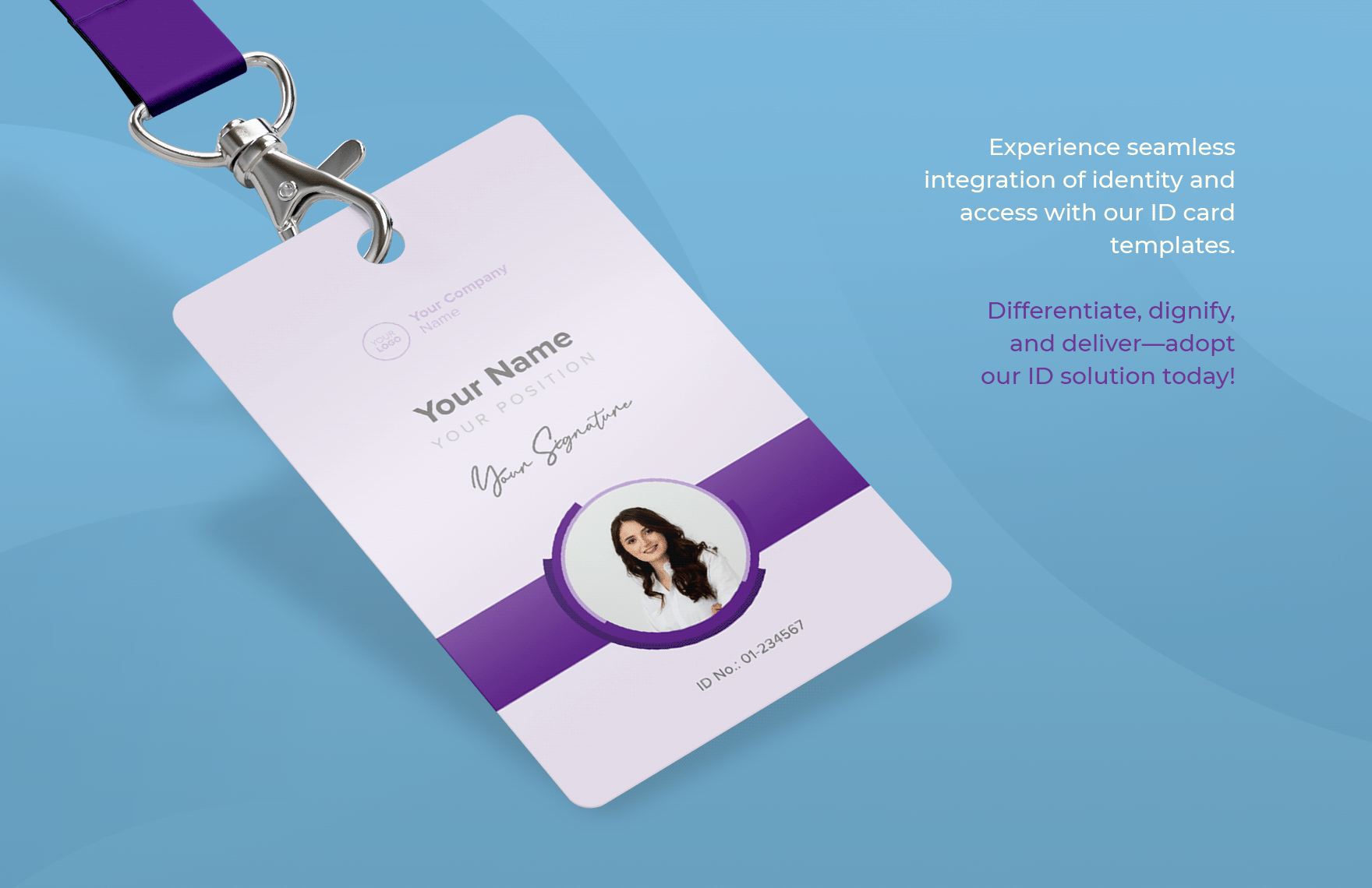 Software Engineer ID Card Template