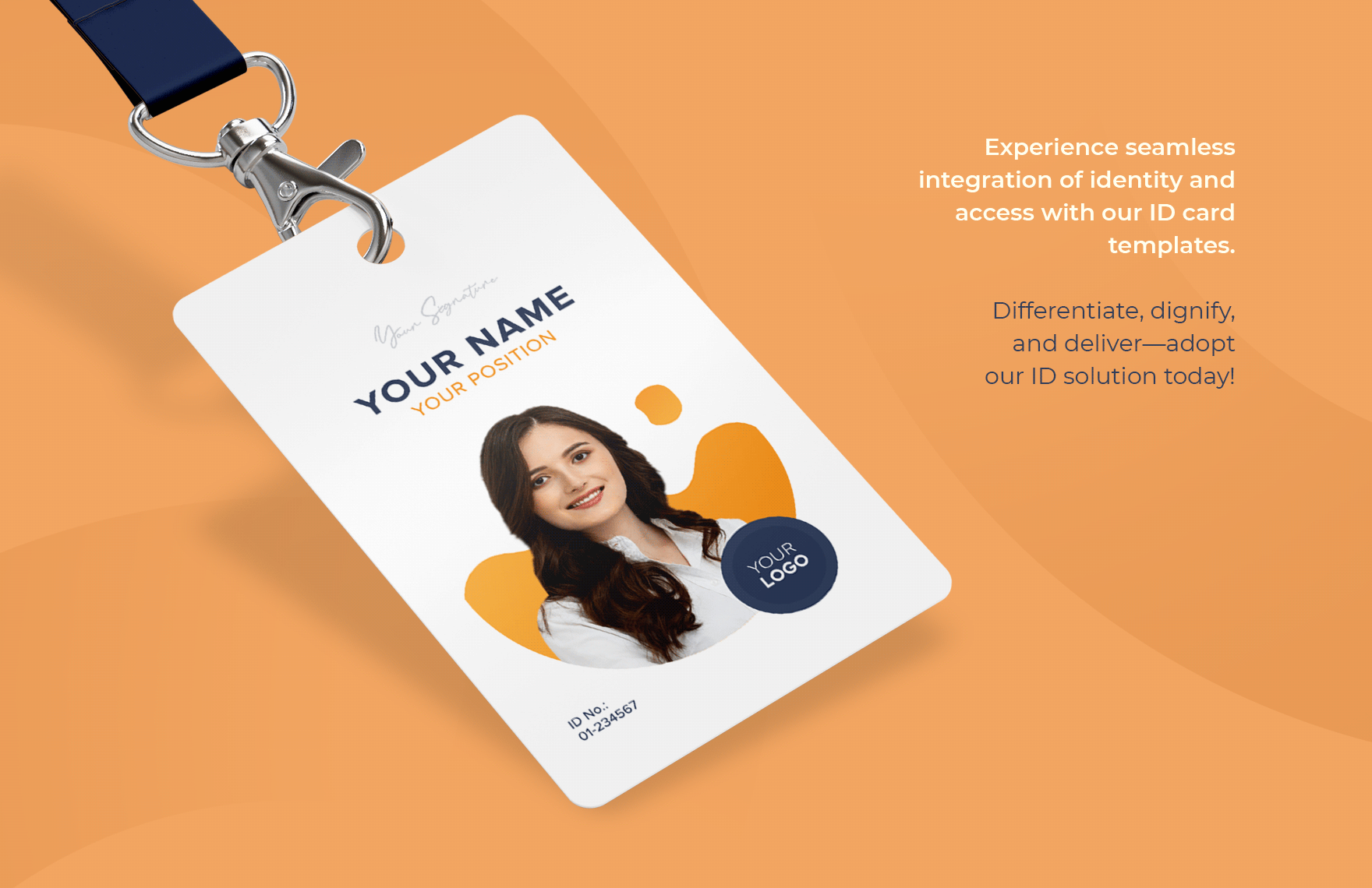 Research Scientist ID Card Template