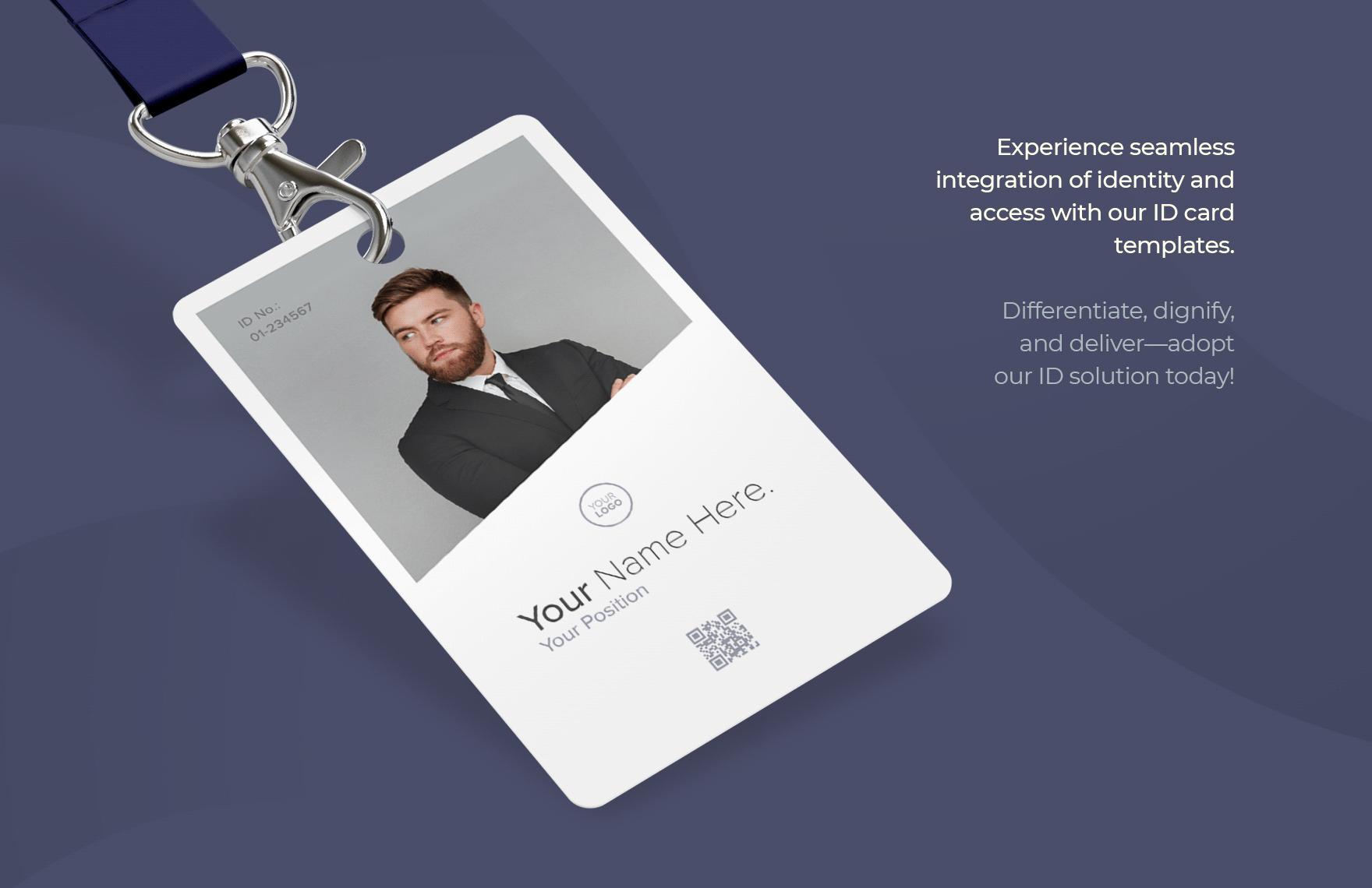 Legal Counsel ID Card Template