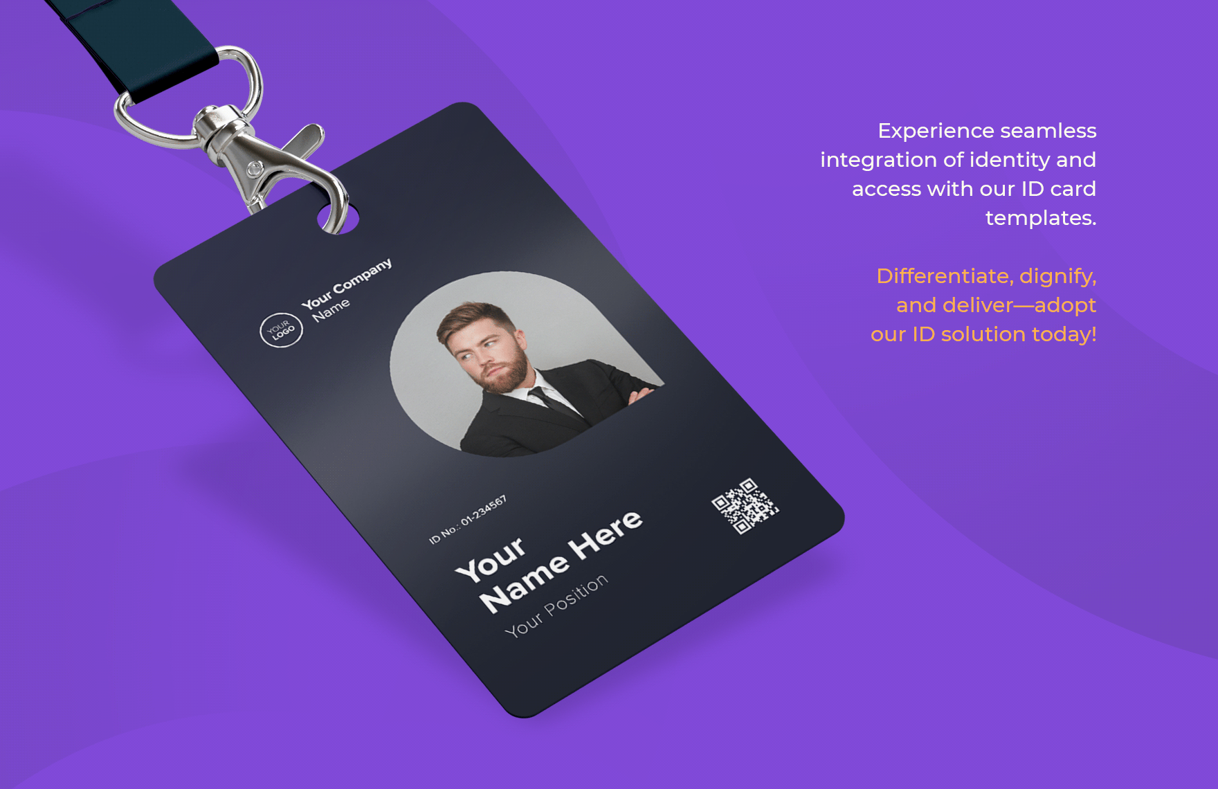 Social Media Manager ID Card Template