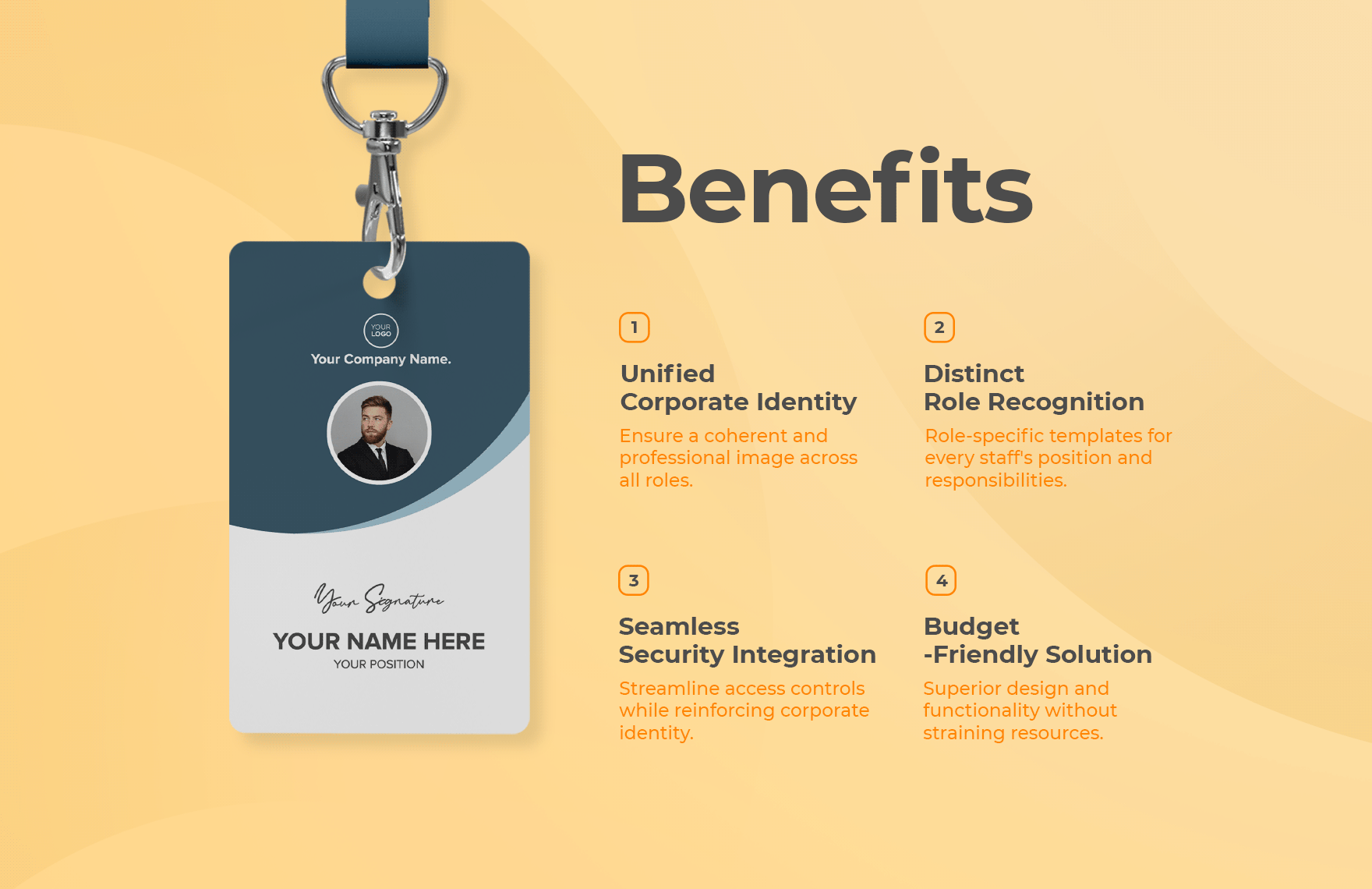 Business Analyst ID Card Template