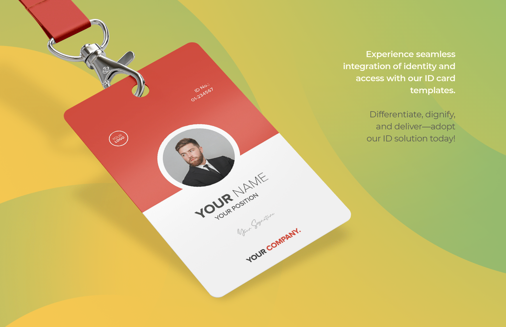 Operations Manager ID Card Template