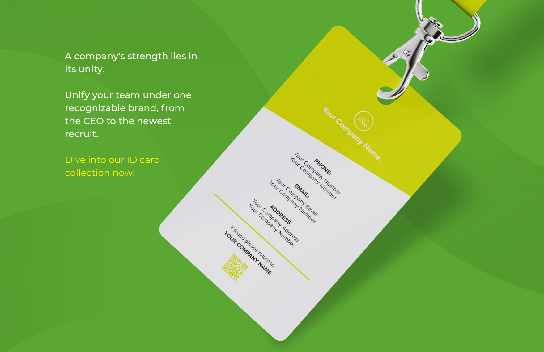 Purchasing Manager ID Card Template