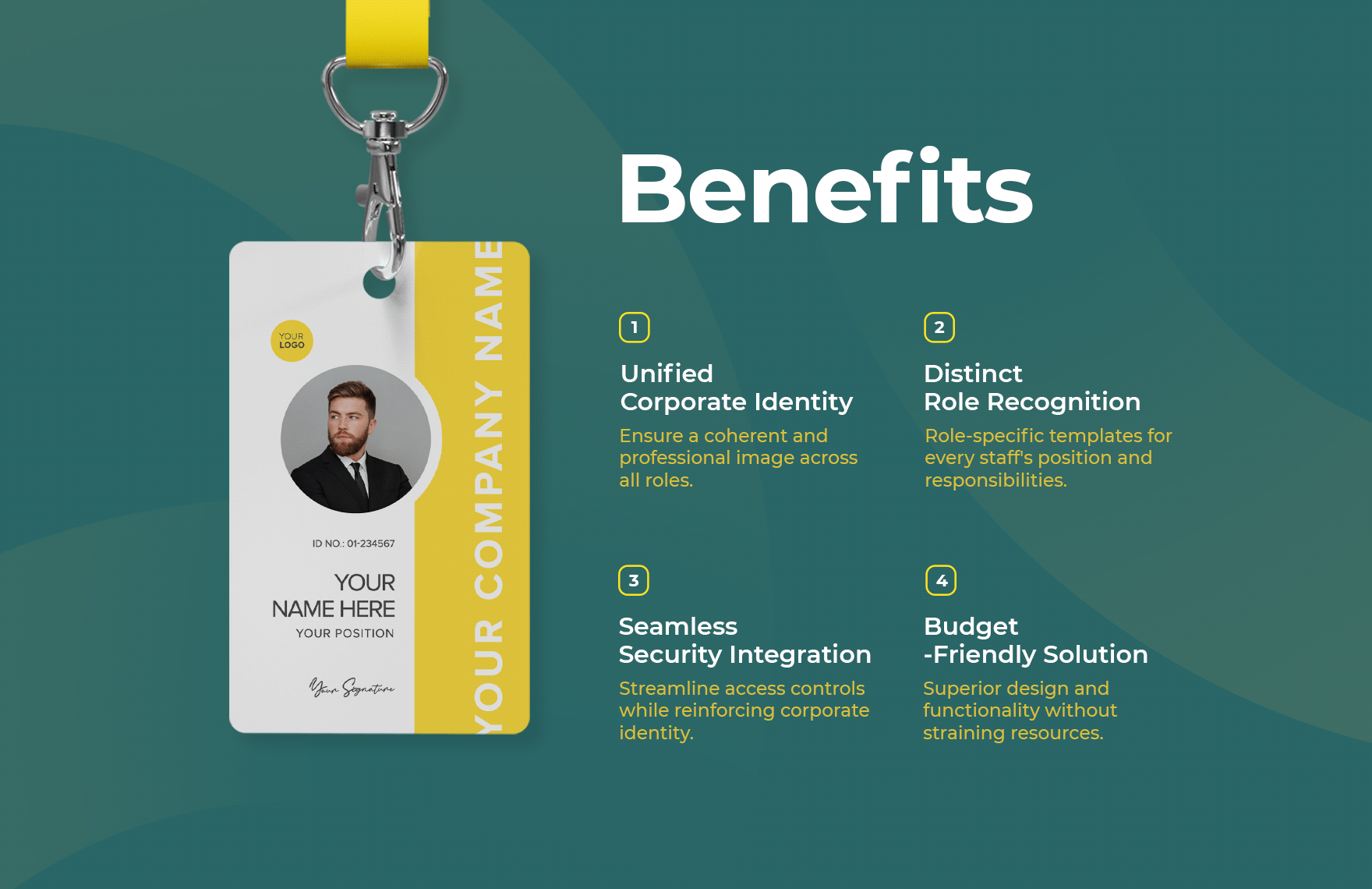 Manufacturing Engineer ID Card Template