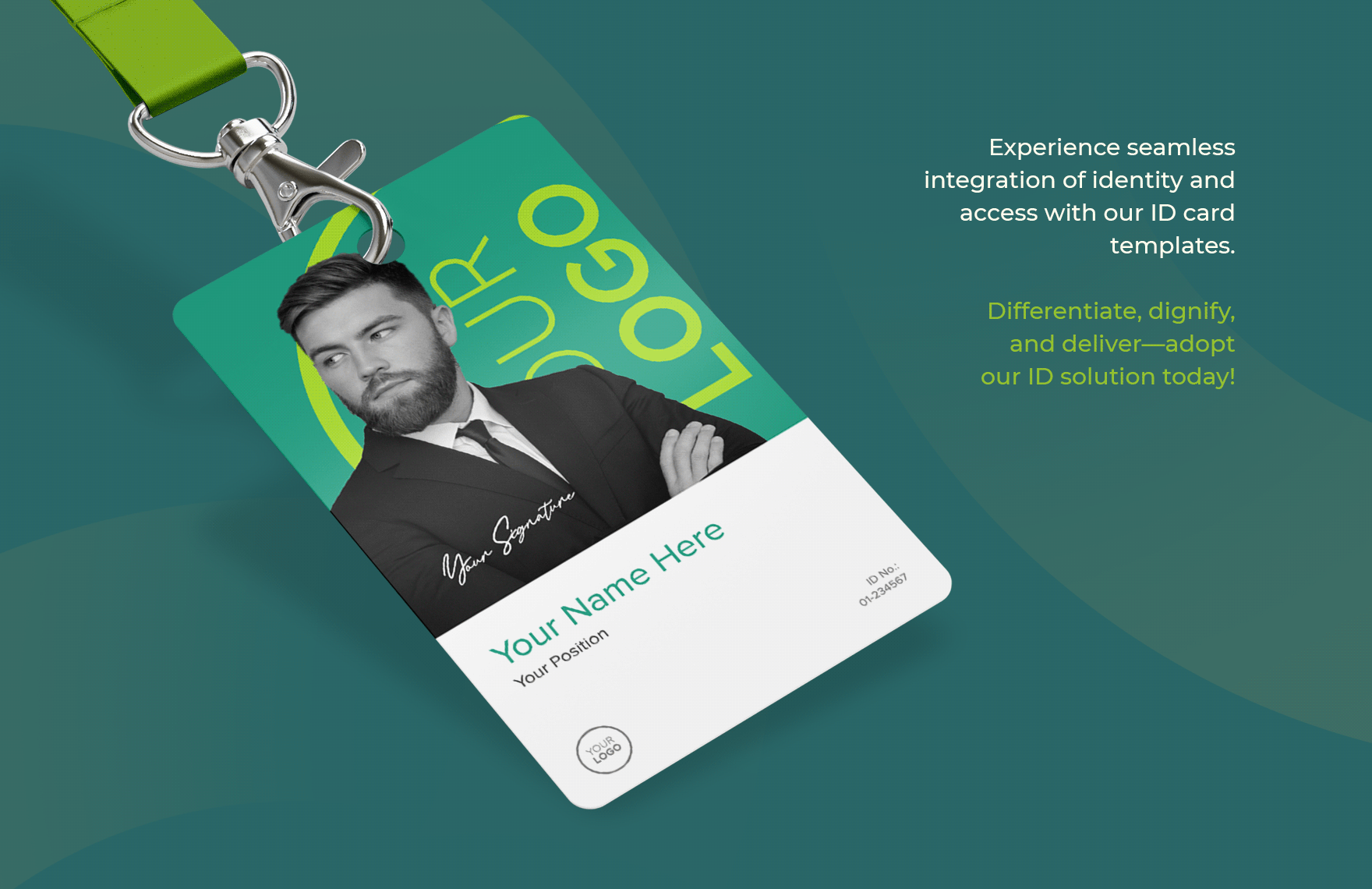 Brand Manager ID Card Template