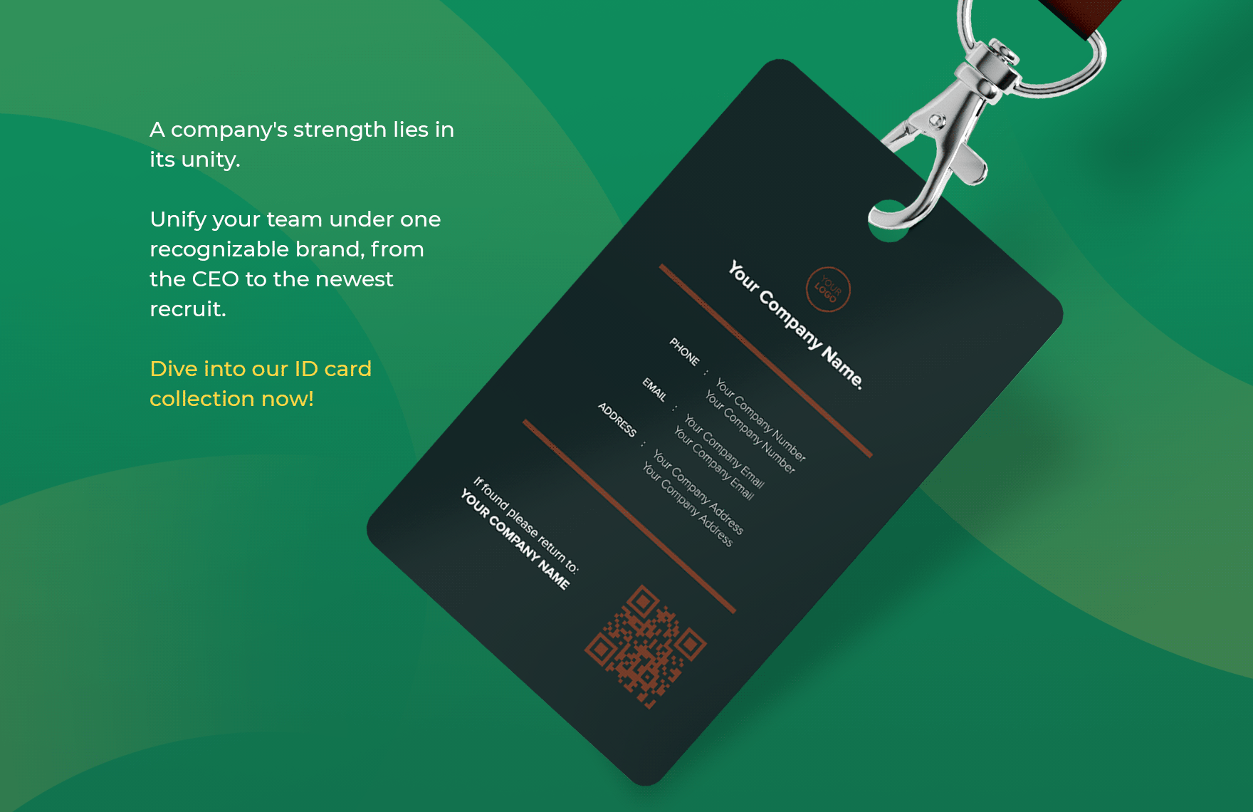 Project Manager ID Card Template
