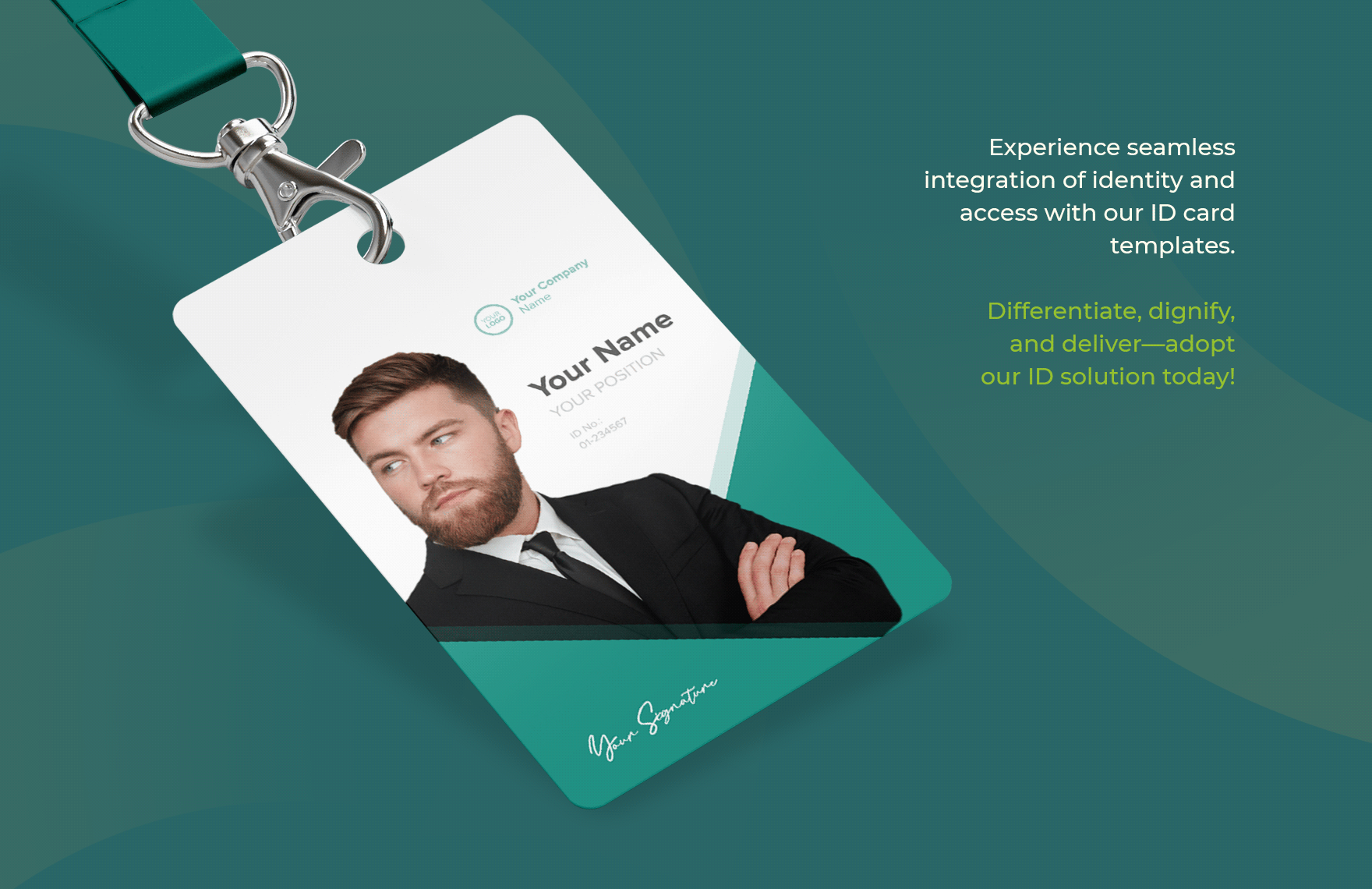 Supply Chain Manager ID Card Template