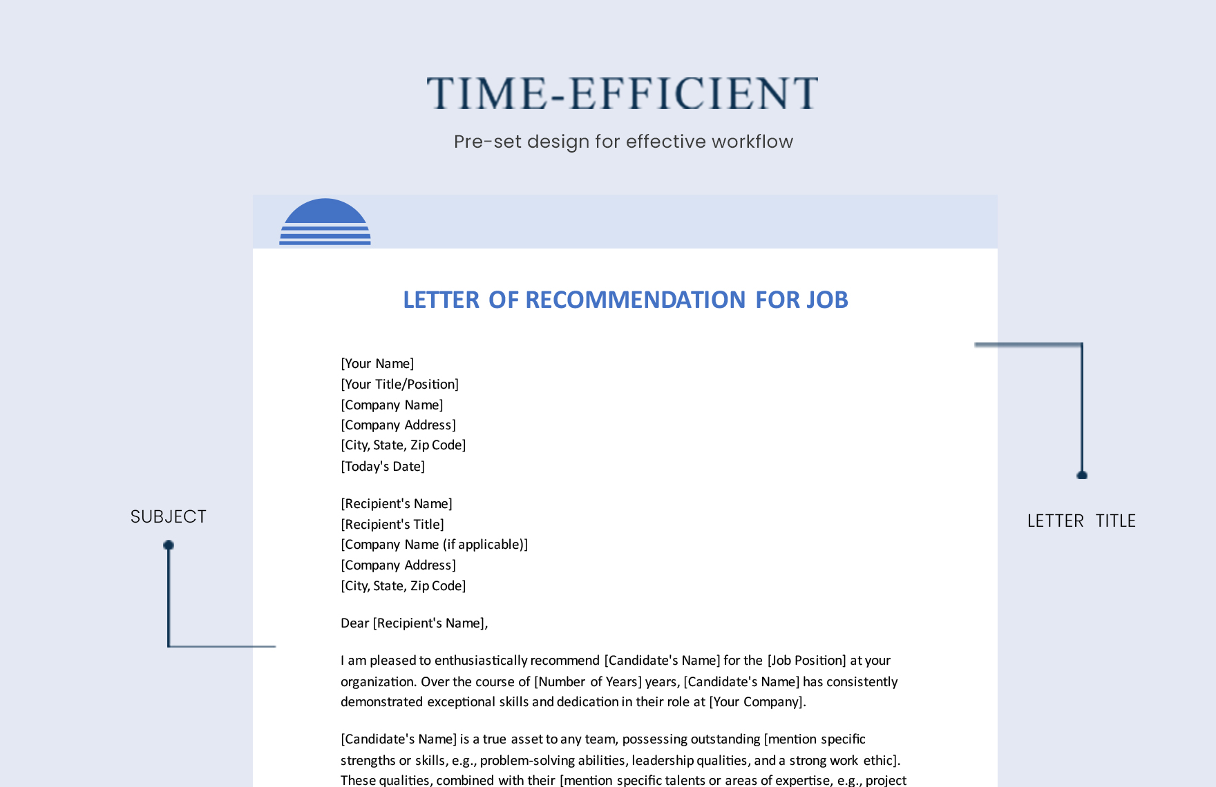 Letter Of Recommendation For Job